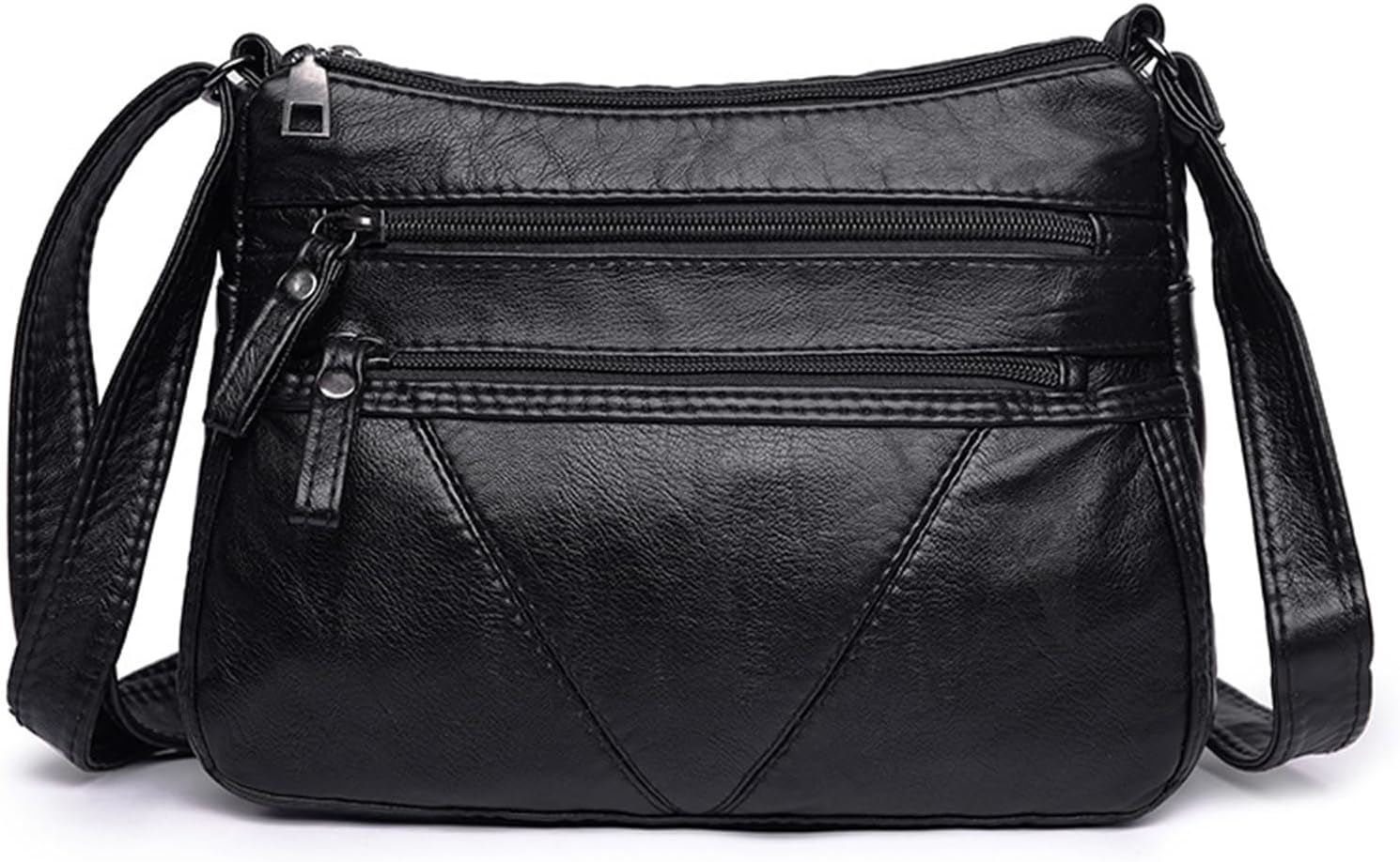 WITERY Small Crossboby Shoulder Bag for Women - Soft PU Leather Multi-Pocket Shoulder Handbags Pocketbooks Medium Purses