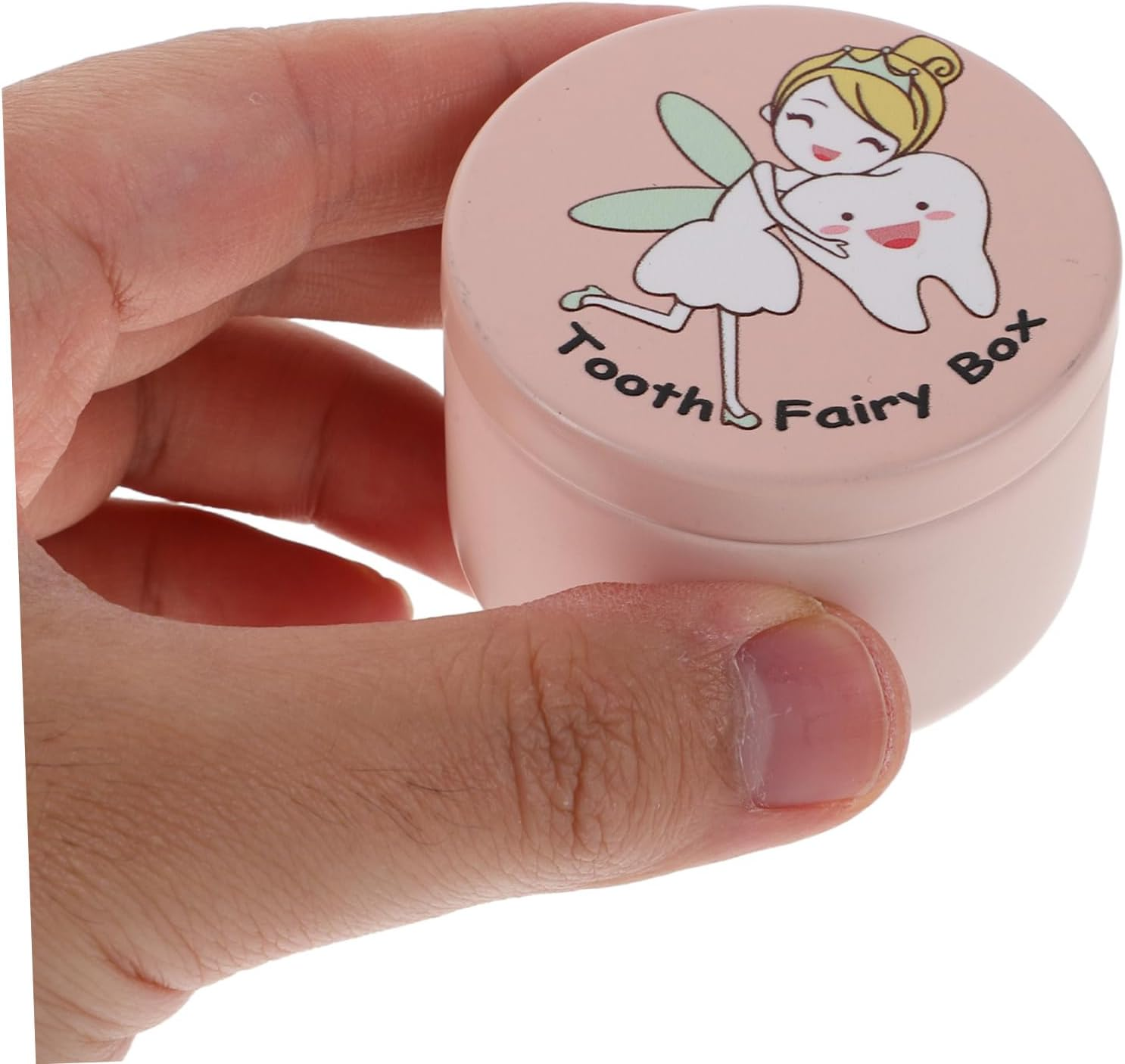 GLEAVI 2Pcs Tooth Storage Box: Baby Keepsake Box for First Hair Case Cute Lost First Haircut Keepsake Toddler Hair Case for Birthday Present Pink image number 6