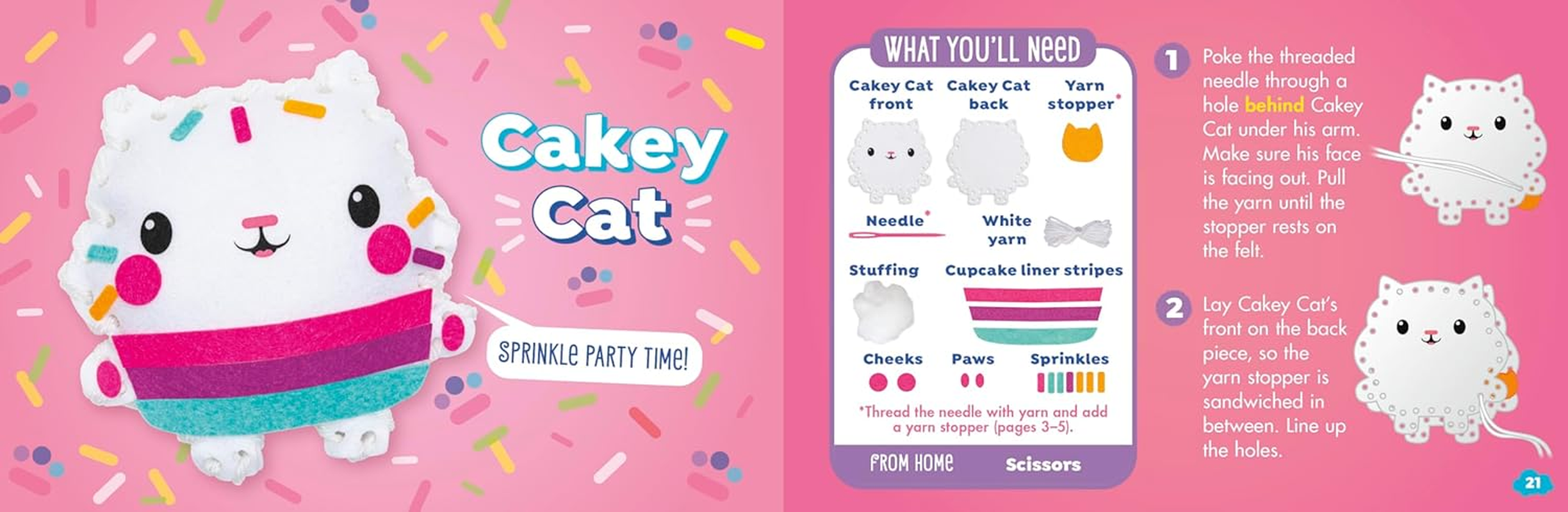 Gabby'S Dollhouse: My Simple Sewing (Dreamworks: Klutz JR) image number 1