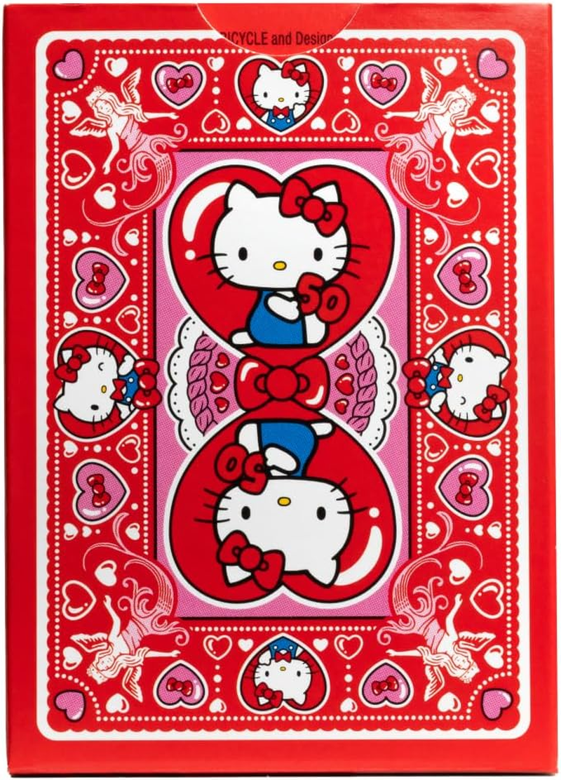 Bicycle Hello Kitty Playing Cards, Limited Edition Hello Kitty 50Th Anniversary, 1 Deck image number 2