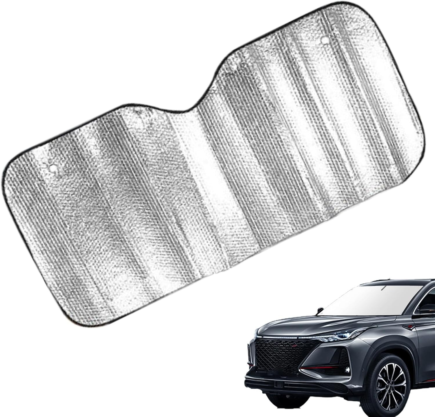 Car Windshield Sun Shade - Car Shade Front Windshield Cover - UV Protection Heat Shield Reflector, Vehicle Accessories Keep Cool for Truck Sedan Auto image number 4