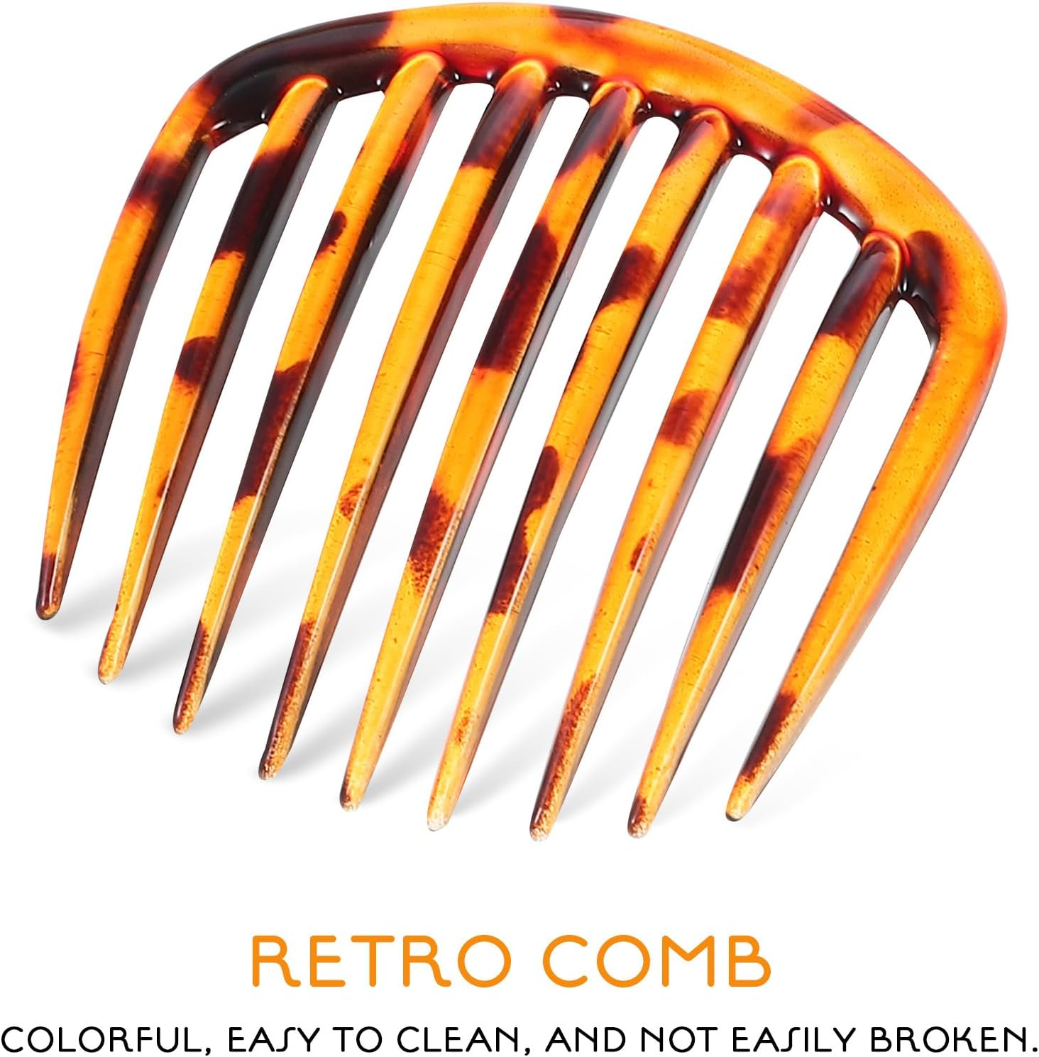 Healvian 8 Pcs French Hair Side Combs Lightweight Plastic Hair Tucked in Combs for Women Secure Styling Accessories for Weddings and Daily Use image number 6