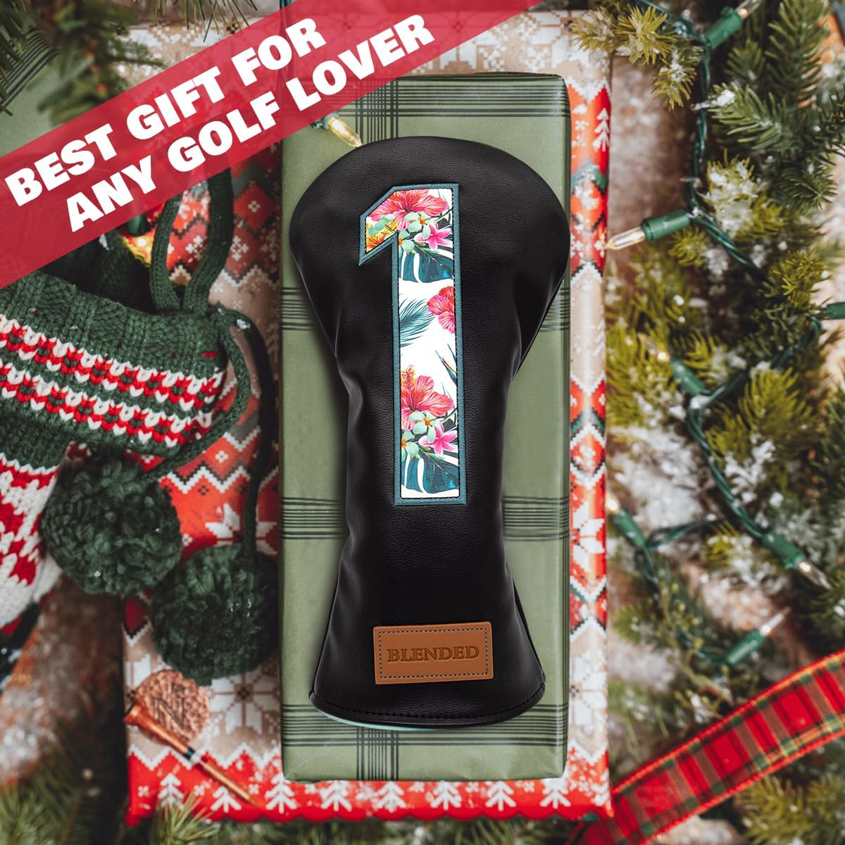 BAIRBRE Golf Club Covers Driver Covers Fairway Wood Head Cover Hybrid Headcover 3 Wood Headcovers Leather 3 Wood Headcovers Golf Head Covers for Scotty Cameron Taylormade Titleist Odyssey,Black image number 1