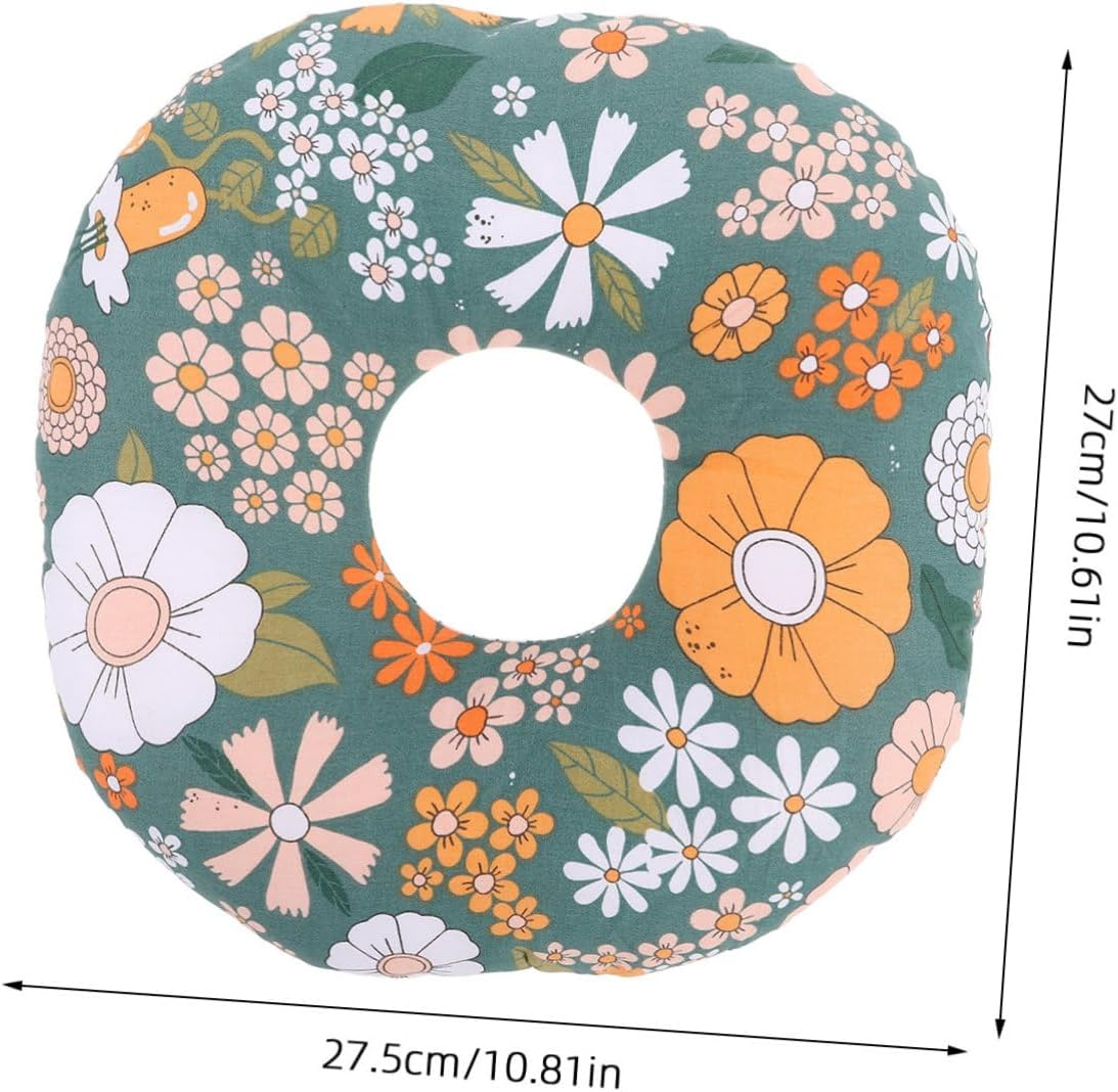 CONGARTENO Donut Piercing Pillow with Hollow Design Comfortable Ear Support for Memory Ear Protector for Post-Piercing Recovery Washable and Easy to Clean for Travel and Home Use image number 2