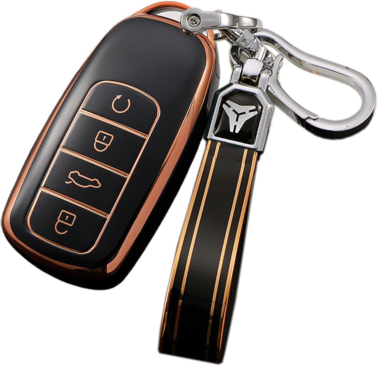 Ontto TPU Car Key Fob Cover Fit for Chery Tiggo 8 plus 8 Pro Tiggo7 Pro Arrizo 5 plus Omoda 5 C5 2021-2024 Remote Key Case Key Shell Key Holder Keychain Protector Accessories