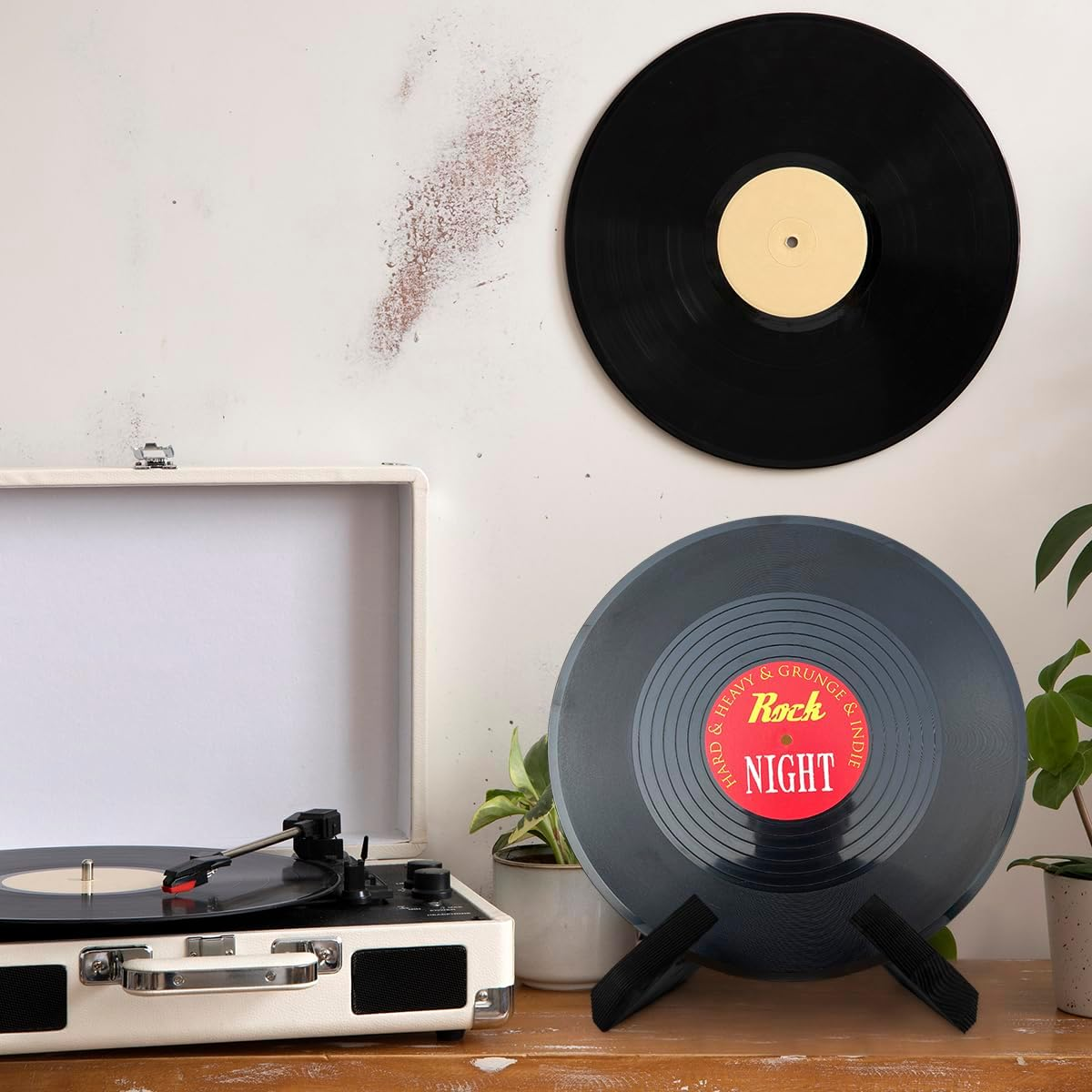 Wooden Recipe Book Holder, Retro Plate Stand for Display, Country Rustic Wooden Cookbook Stand, Cook Book Stand for Kitchen Countertop, Multifunctional Display Stand (1 in Black) image number 3