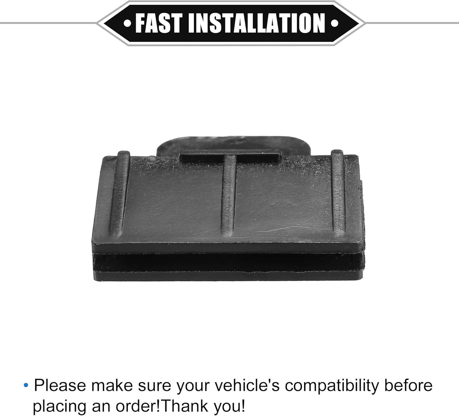 X AUTOHAUX 2 Pcs Window Door Glass Channel Retainer Clip, 1.73"X1.57"X0.51" Glass Regulator Holder Sash Clip Universal for Car Truck Van Durable Plastic Black image number 4