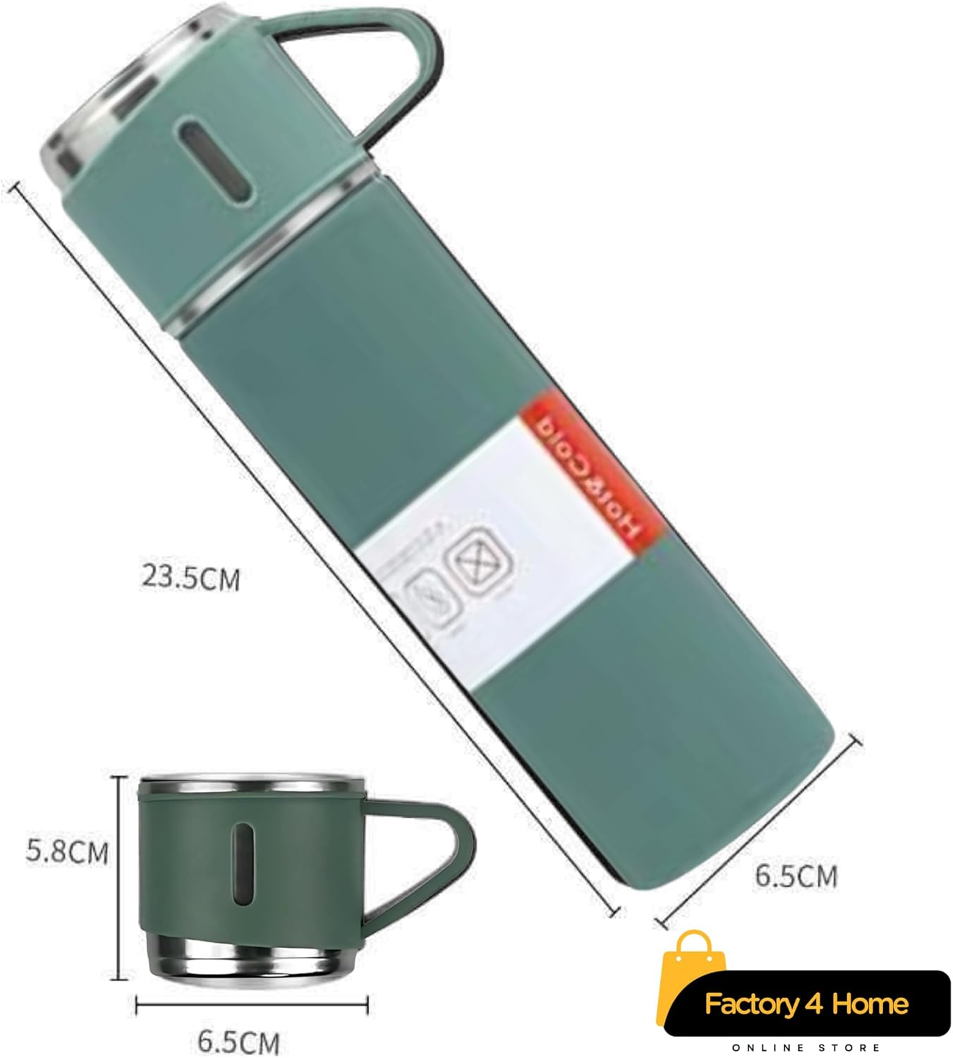 Premium Outdoor Travel Coffee & Tea Thermos Mug Set image number 2