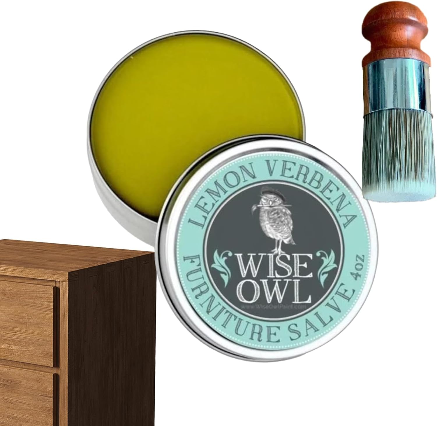 Furniture Salve for Leather, Furniture Salve for Leather and Wood, Furniture Salve & Brush Bundles, Leather Restorer Repair & Conditioner, Furniture Polish Wax for Wood Chair, Table image number 1