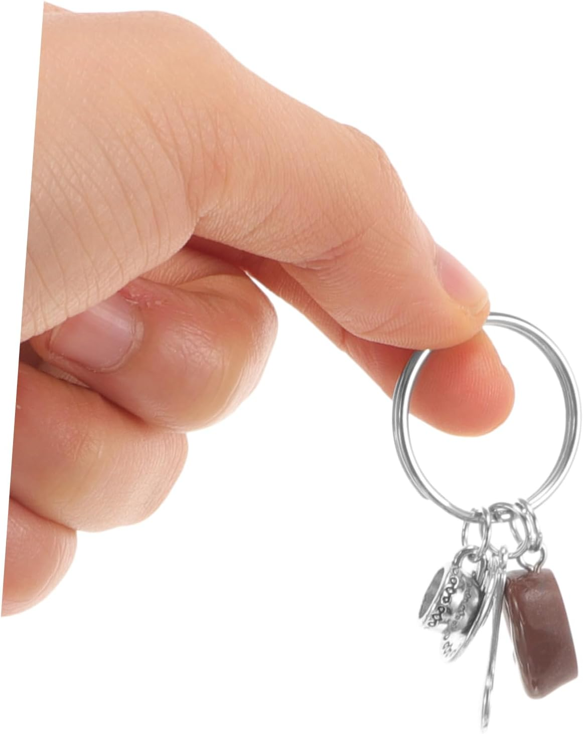 WATIIFUFU Cute Keychain Ring Vintage Coffee Bean Keychain Bag Hanging Decoration Adults image number 2