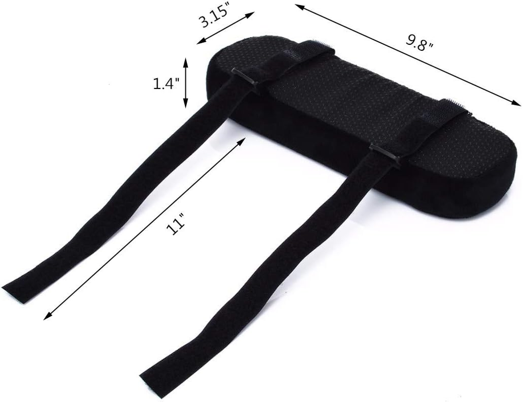 Traderplus 2 Pcs Memory Foam Chair Armrest Pads Cushion Cover Elbow Pillow for Forearm Pressure Relief image number 1