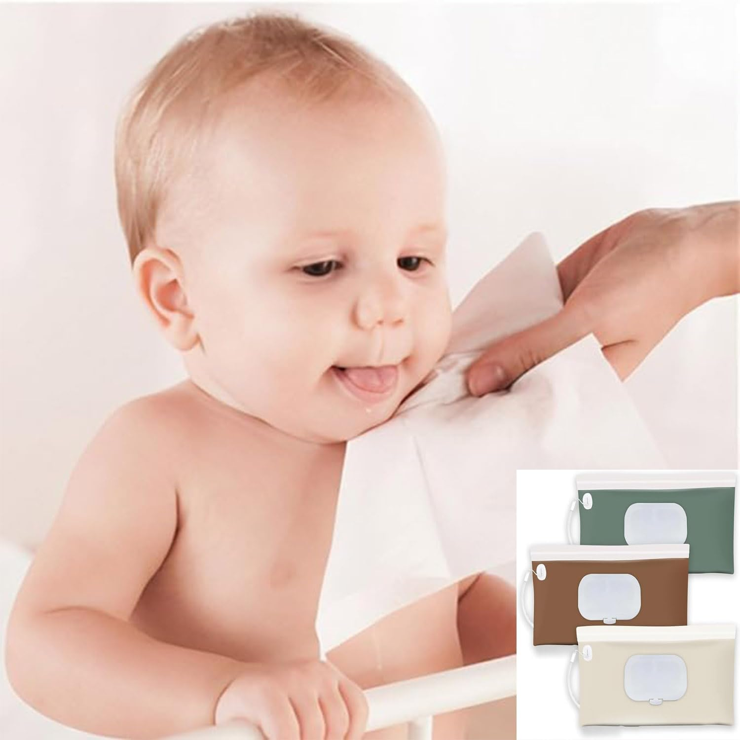 3 Pack Wet Wipe Pouch Wipe Dispenser, Travel Wipes Case Refillable Wet Wipe Bag Travel Wipes Dispenser Wipe Pouches,Portable Refillable Wipe Holder Wipes Container Travel Wipes Case Wipes Dispenser image number 4