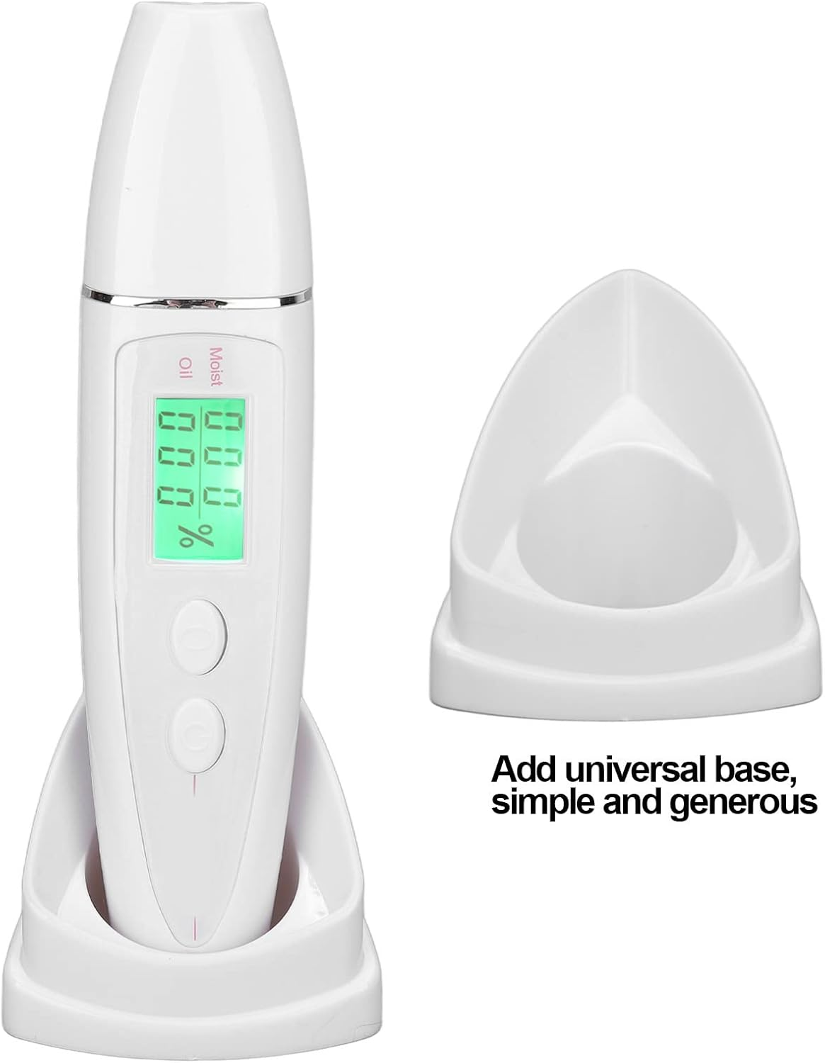 Skin Moisture Analyzer, Facial Skin Tester Analyzer Monitor Digital with LCD Display Portable Skin Moisture Detector Personal Facial Skin Care Moisture Analyzer Skin Care Tool image number 3