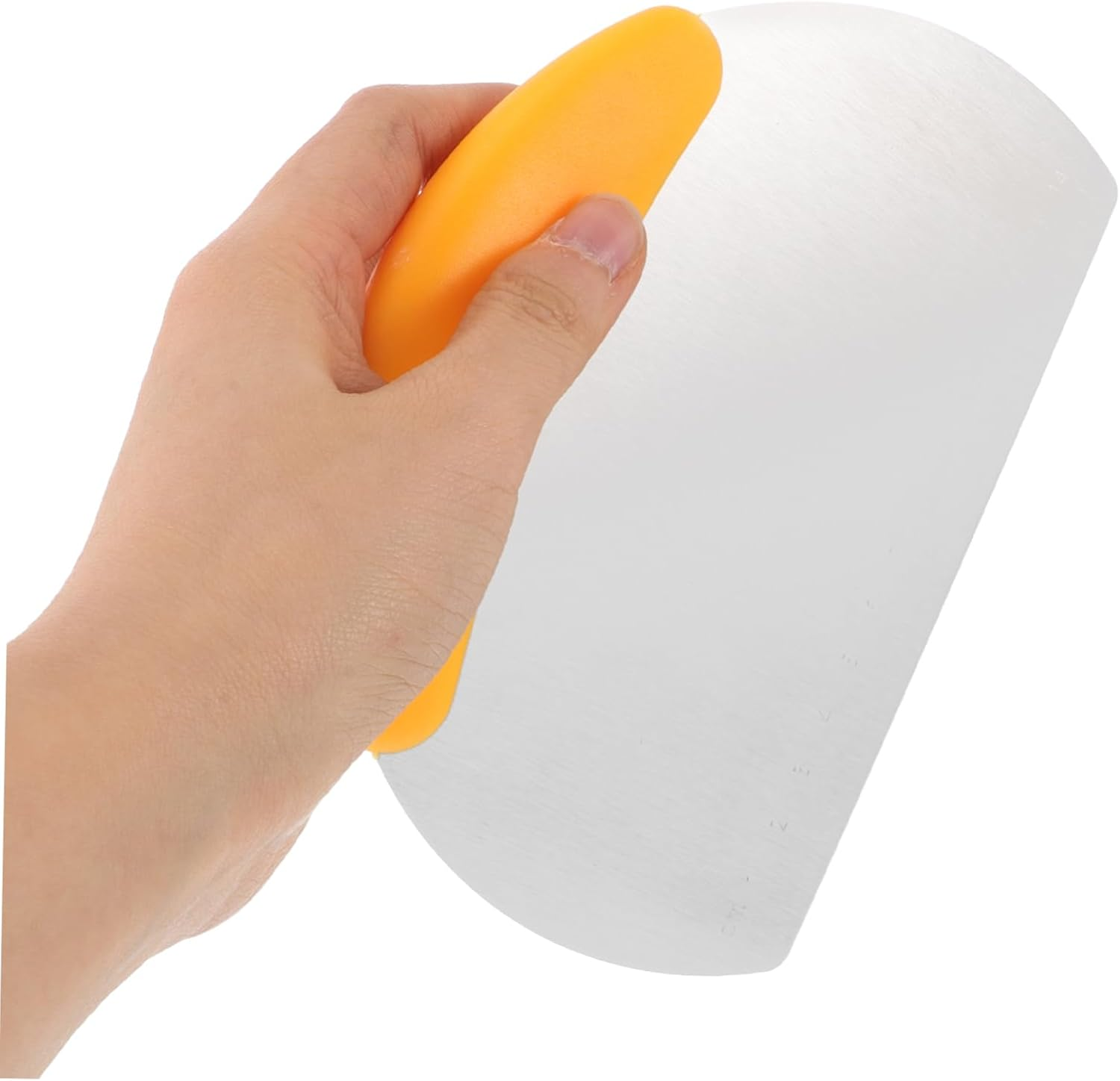 JEWEDECO Multi-Functional Baking Tools Food Scraper Bench Knife for Cake Bread Sourdough Pasta Pizza - Yellow image number 5