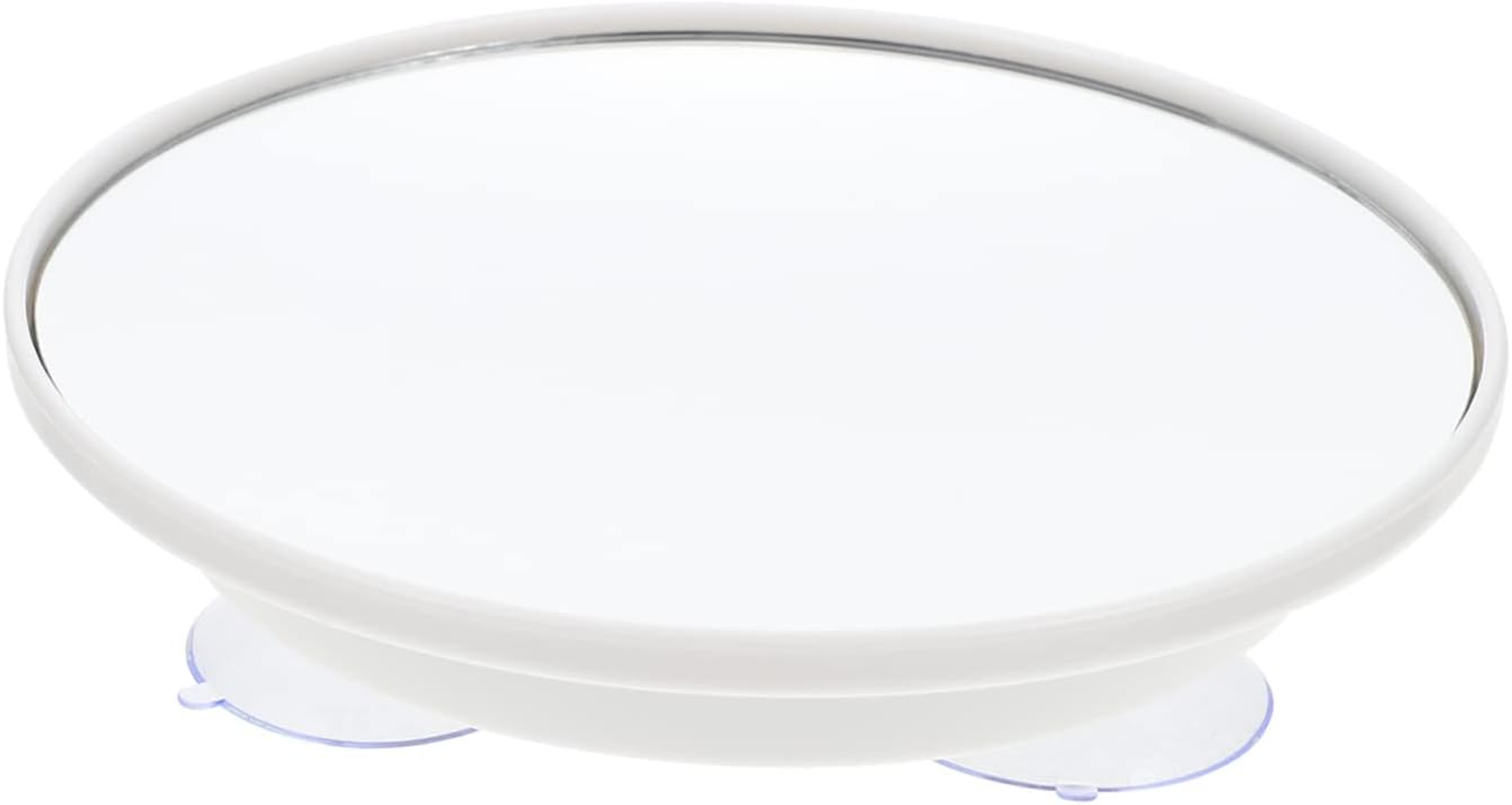FRCOLOR Suction Cup Vanity Mirror round Mirror with Suction Cups Bathroom Makeup Mirror 10X Magnifying Mirrors Magnifying Suction Mirror Magnified Facial Silver Mirror White X7 Decorate image number 4