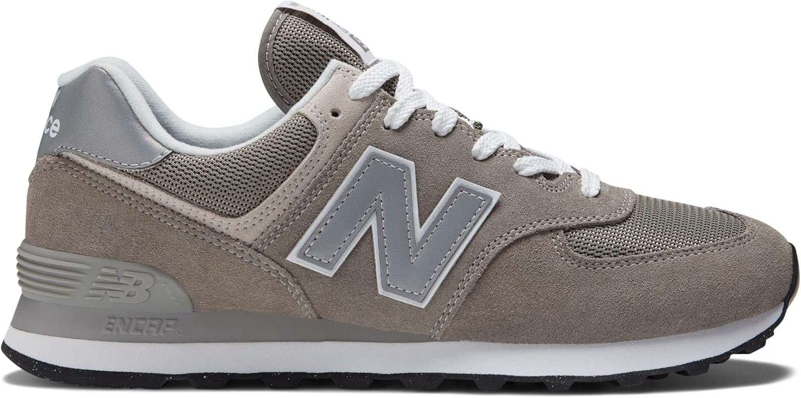 New Balance Men'S 574 Core Running Sport Lifestyle Shoes Grey/White 8 X-Wide image number 6