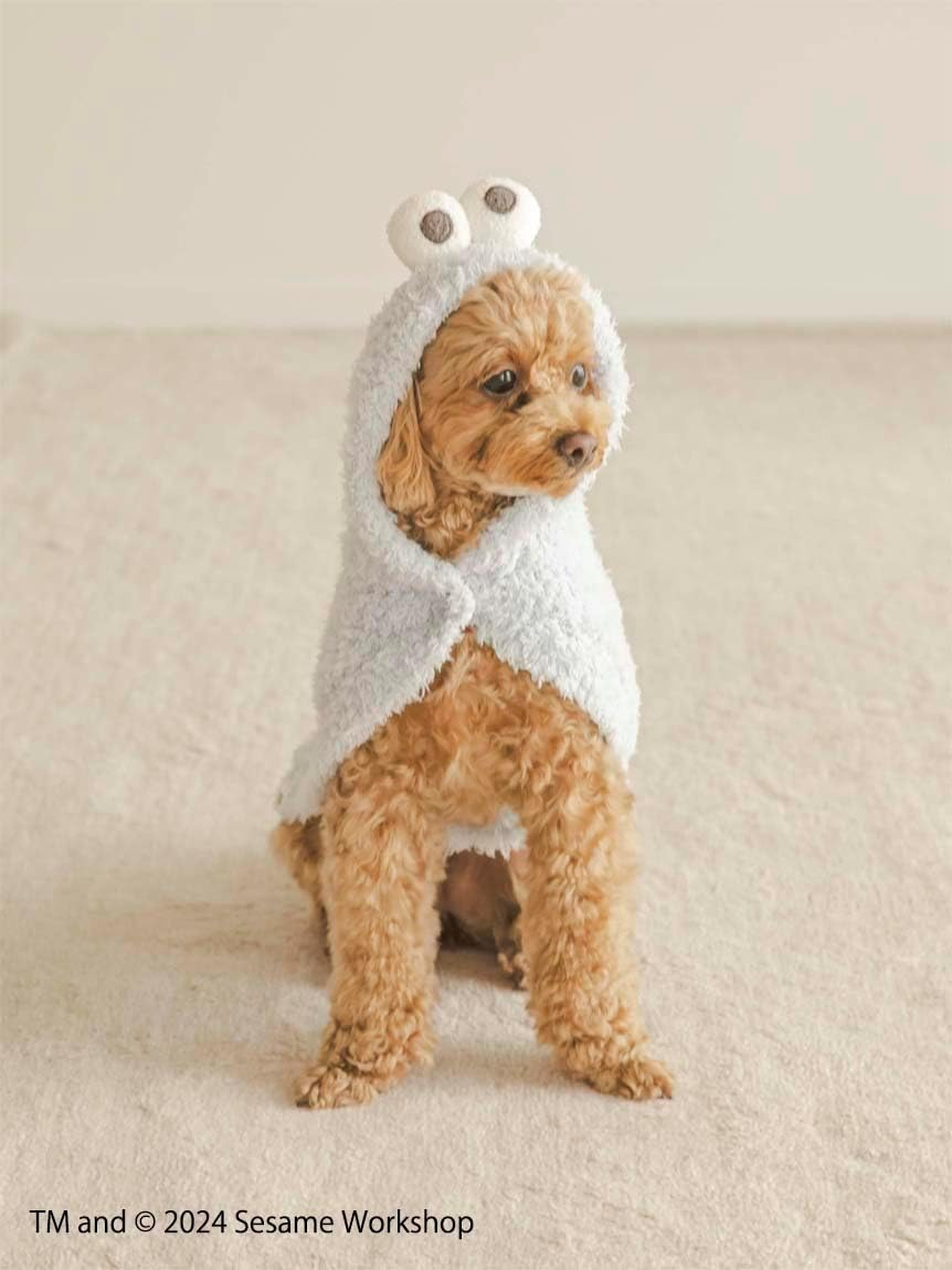 [Gelato Pique Cat & Dog] Cat&Dog [Sesame Street] Gelato Cookie Monster Cape PAGG245577 BLU S, Blue, S image number 1