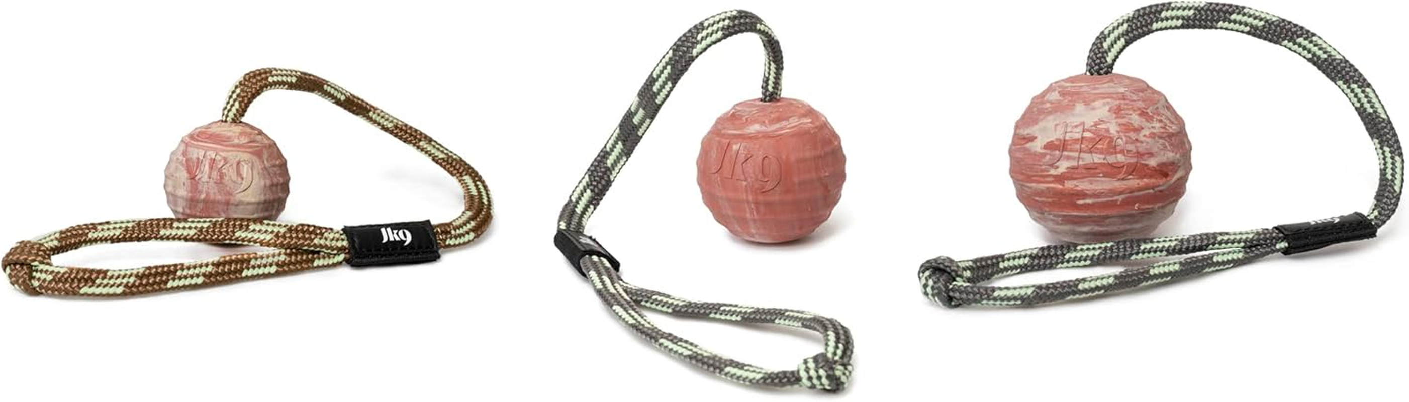Julius-K9 IDC Natural Rubber Ball with Closable Handle, Horizontally Grooved, 70 Mm image number 5