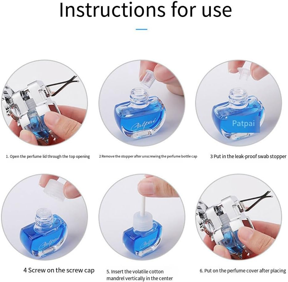 Tranquility Car Air Conditioner Vent Fragrance Clip Light and Noiseless Rotation Car Fragrance Essential Oil Car Perfume, Orange image number 3