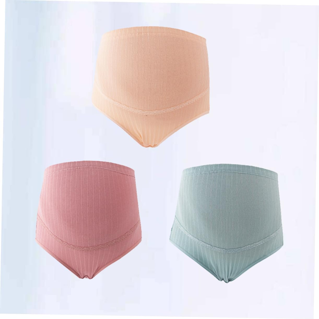 3Pcs High Waisted Maternity Underwear Panties Maternity High Waist Pregnant Clothes for Women image number 5
