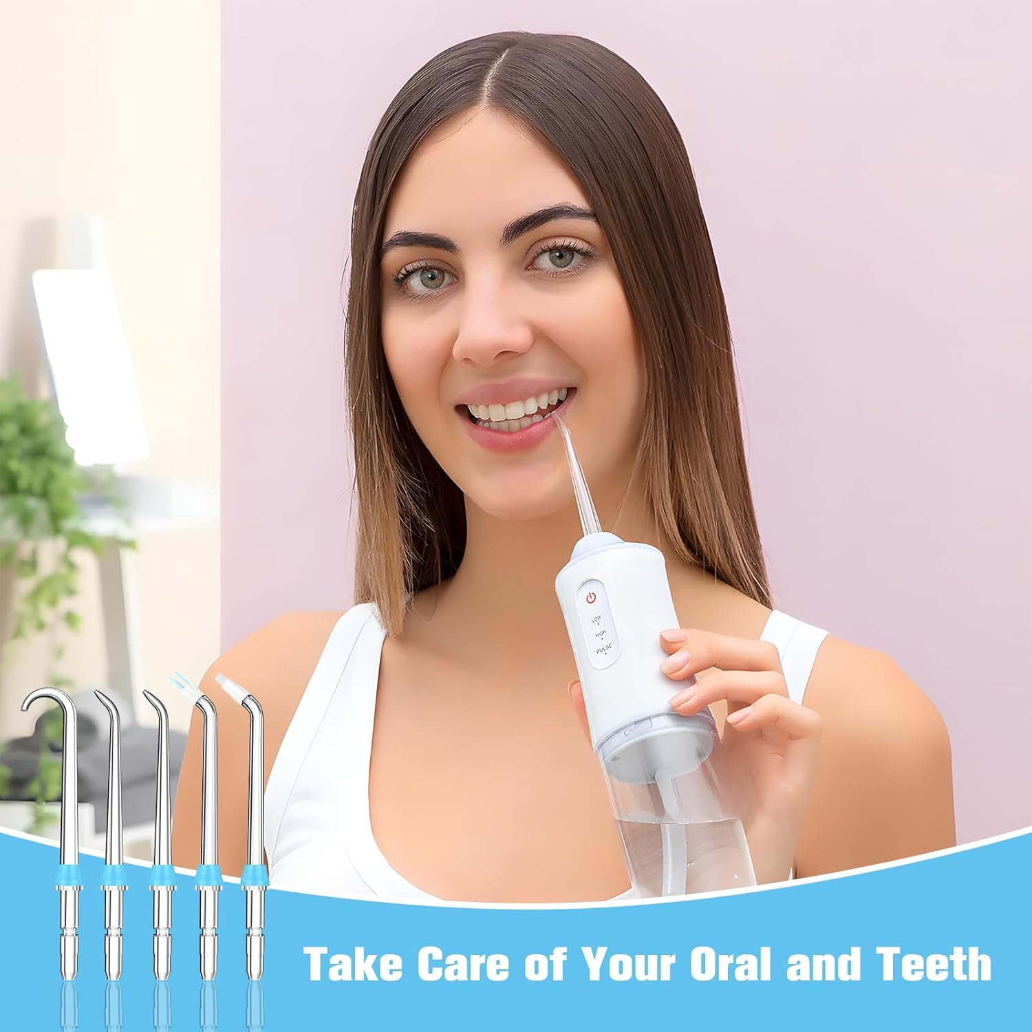 Replacement Tips for Waterpik Water Flosser,Replacement Classic Jet Tips Compatible with Waterpik Oral Irrigator,Replacement Brush Heads for Waterpik,8 Pcs Replacement Parts for Waterpik image number 5