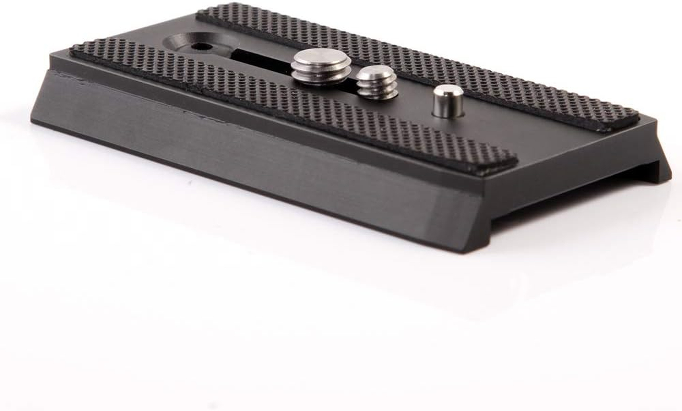 FOTGA 501PL Quick Release Plate with 1/4"-20 & 3/8"-16 Screw for Manfrotto MVH500AH MVH400AH 503HDV 701HDV MH055M0-Q5 for 501, 503 & NG Tripod Heads, RC5 Quick Release QR System, Replaces #34 33PL image number 2