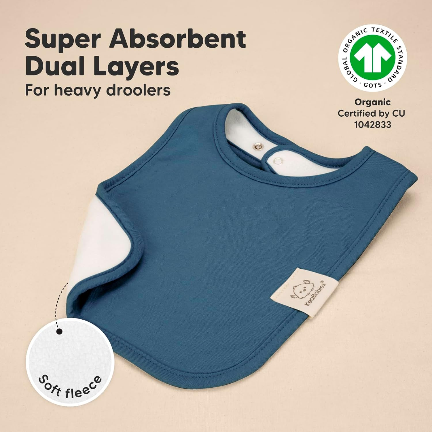 8-Pack Baby Bibs for Boys & Girls - Organic Cotton Dribble Bib, Newborn Bibs for Babies, Infant Teething Bibs, Drool Bibs for Baby Boy, Baby Girl, Toddler Bibs, Drooling Bib, Unisex Bibs (Cruise) - Embrace image number 3