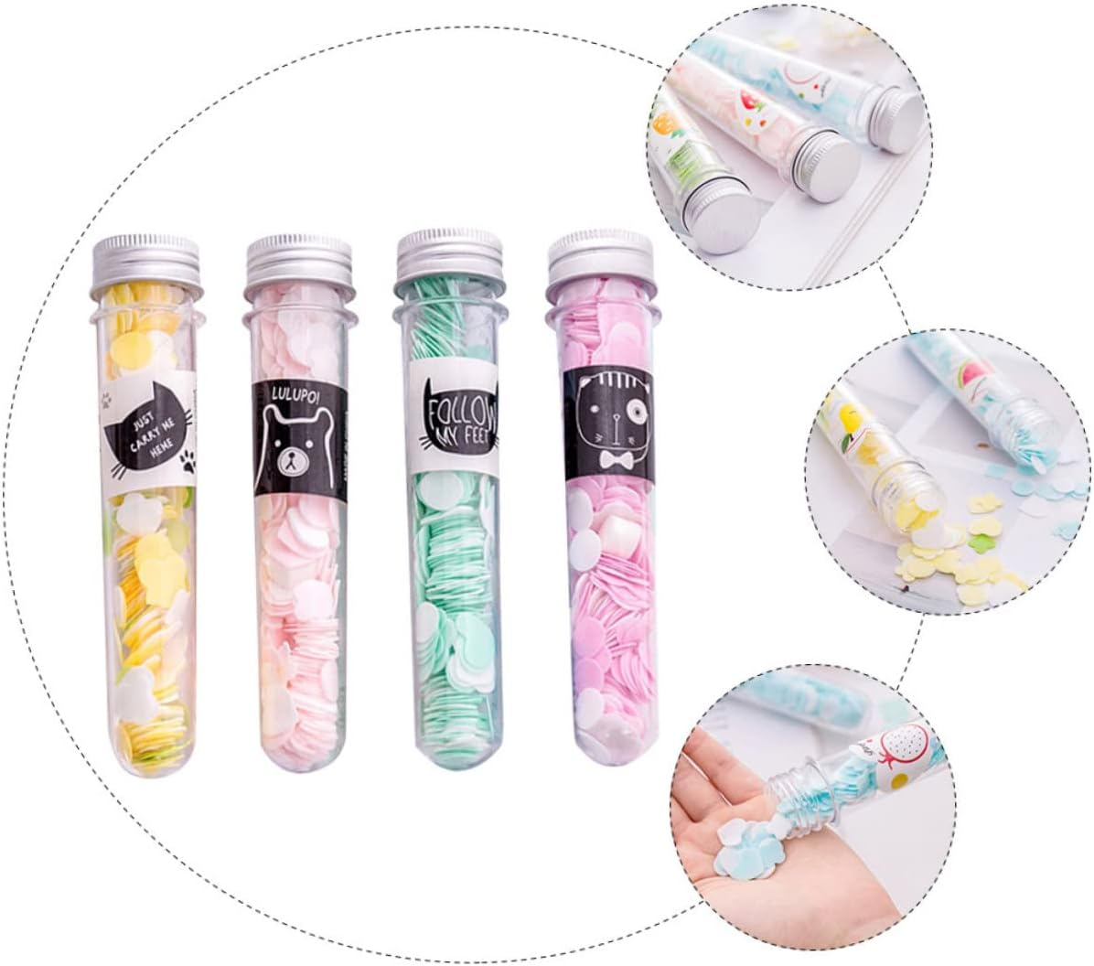 Yardwe 4Pcs Portable Scented Foaming Soap Slices Travel-Friendly Soap Flakes for Outdoor Hand Washing Disposable Bath Petals for Camping and Travel image number 4