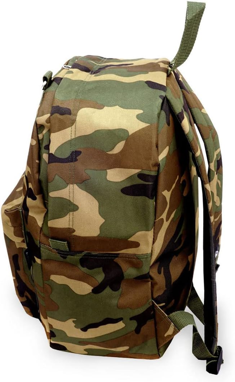 Everest Unisex Adults Classic Woodland Camo Backpack, Camouflage image number 6