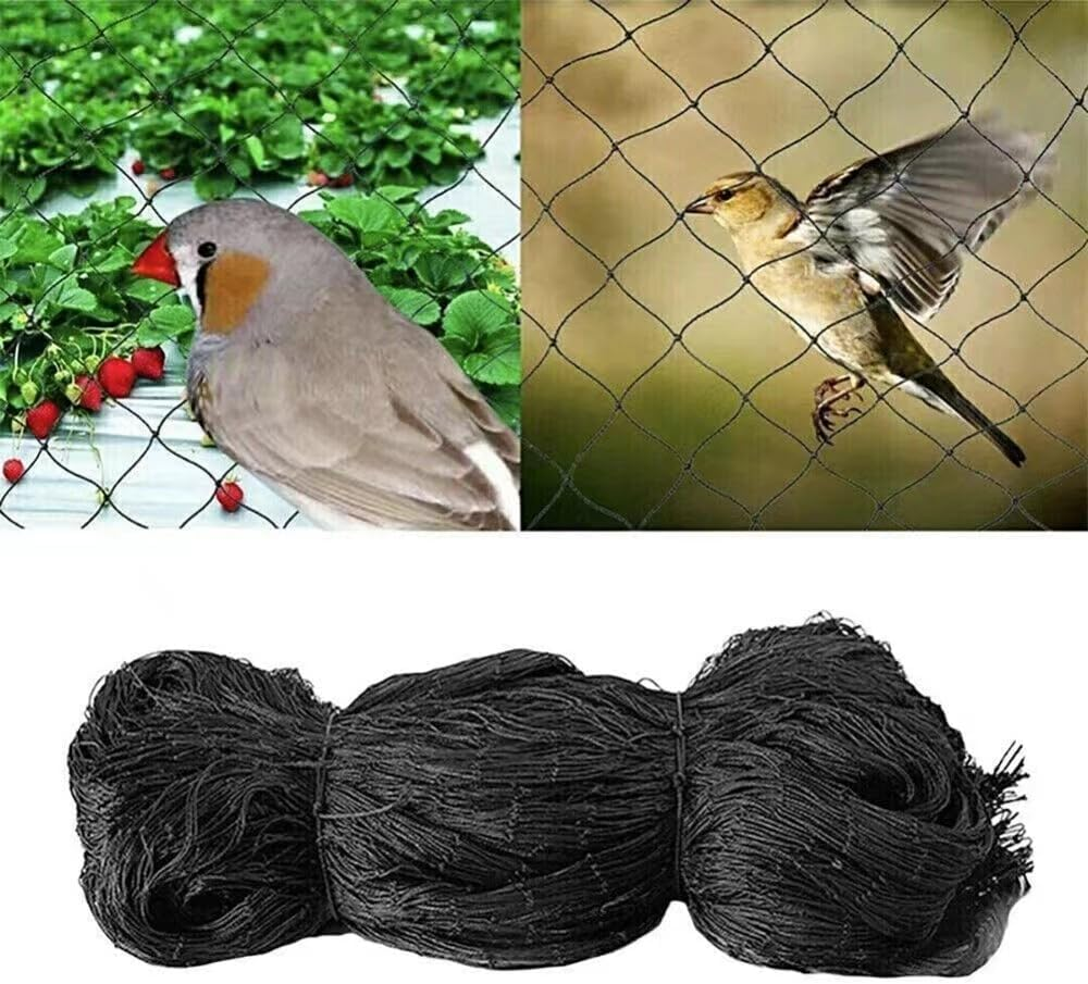 Bird Netting Net anti Pest Commercial Fruit Trees Plant 10M/20M/30M Mesh Black (5X30M)