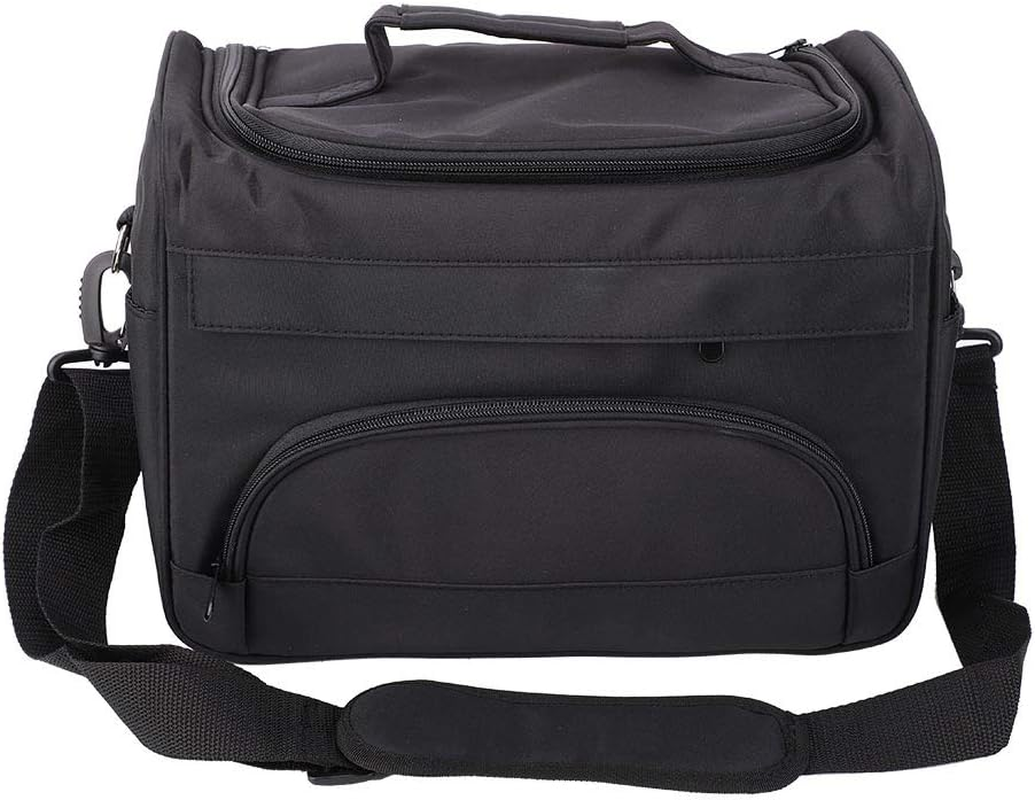 Large Capacity Hairdressing Durable Wear-Resistan Pro Black Hairdressing Tool Storage Bag, Hairdressing Tool Carrying Case, Travel Storage Case Bag Carrying Bag image number 1