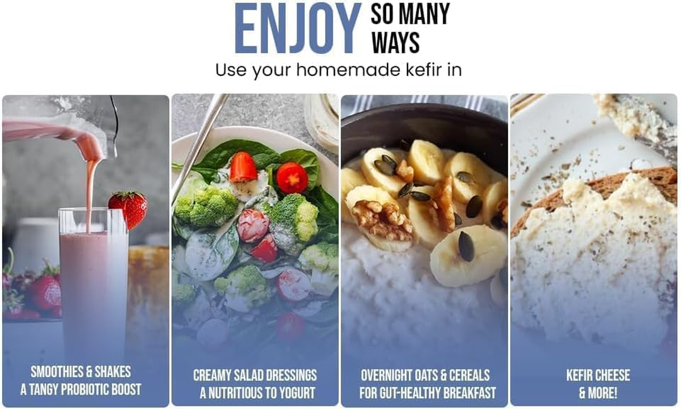 Dough Dough at Home Milk Kefir Starter Culture, 15G &ndash; Dehydrated & Easy to Use image number 3