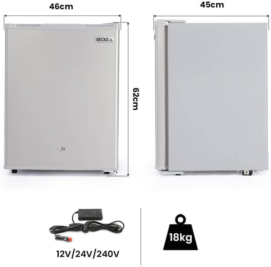 GECKO 70L Portable Fridge Freezer for Car Camping Caravans Fridges Refrigerator Cooler 12V/24V/240V image number 4