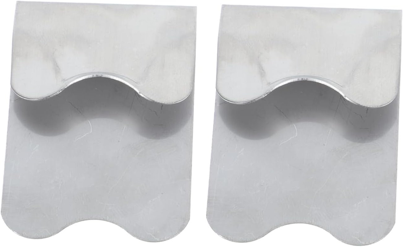 OFFIGAM 2Pcs Professional Nail Art Tools Square Stainless Steel Nail Templates Manicure Templates Art Plate Module for Women image number 1