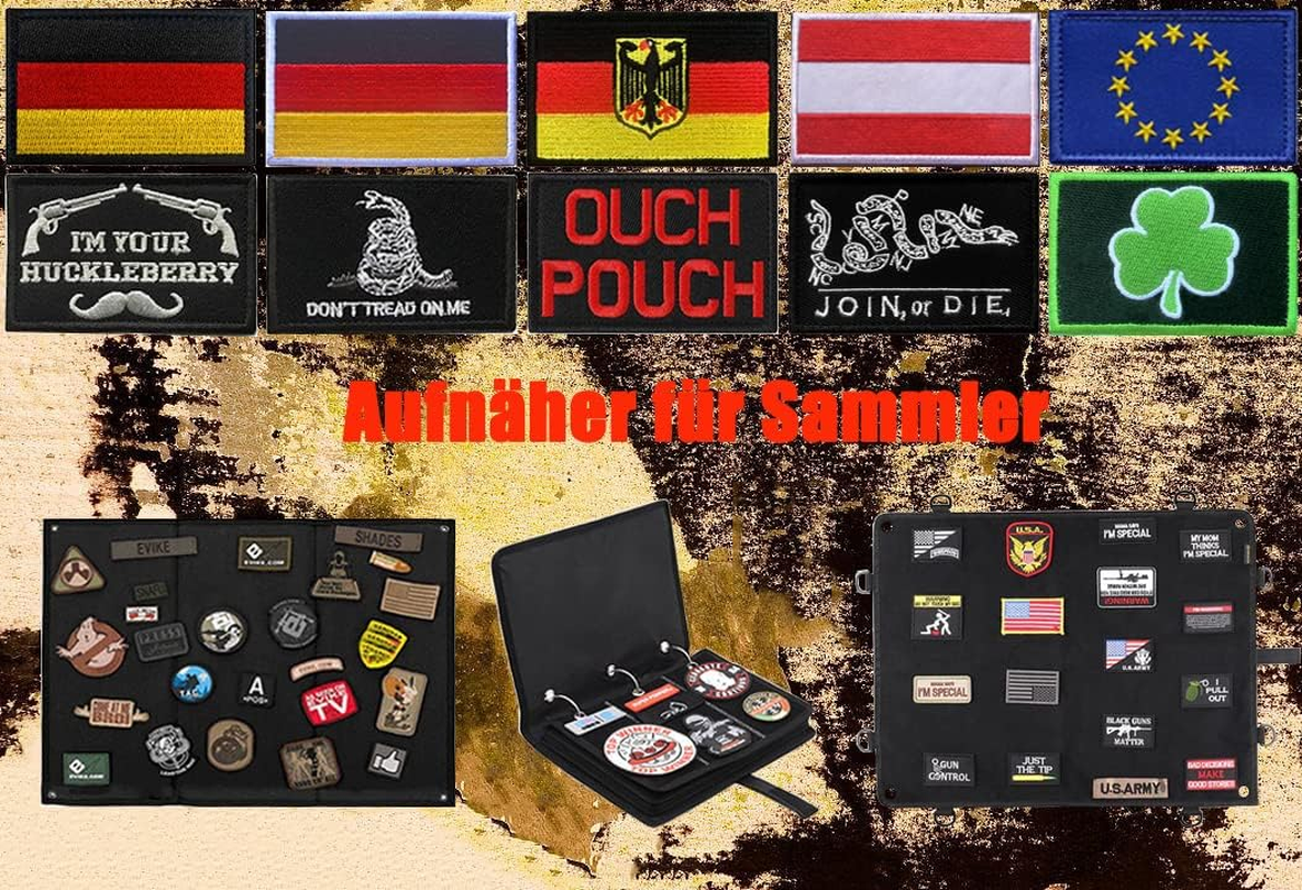 Stop Service Dog No Touch No Discussion No Touch No Talk Warning Vests/Harnesses Embroidered Patch for Service Dogs, Guide Dogs, Harness Vest Pack of 2 image number 1