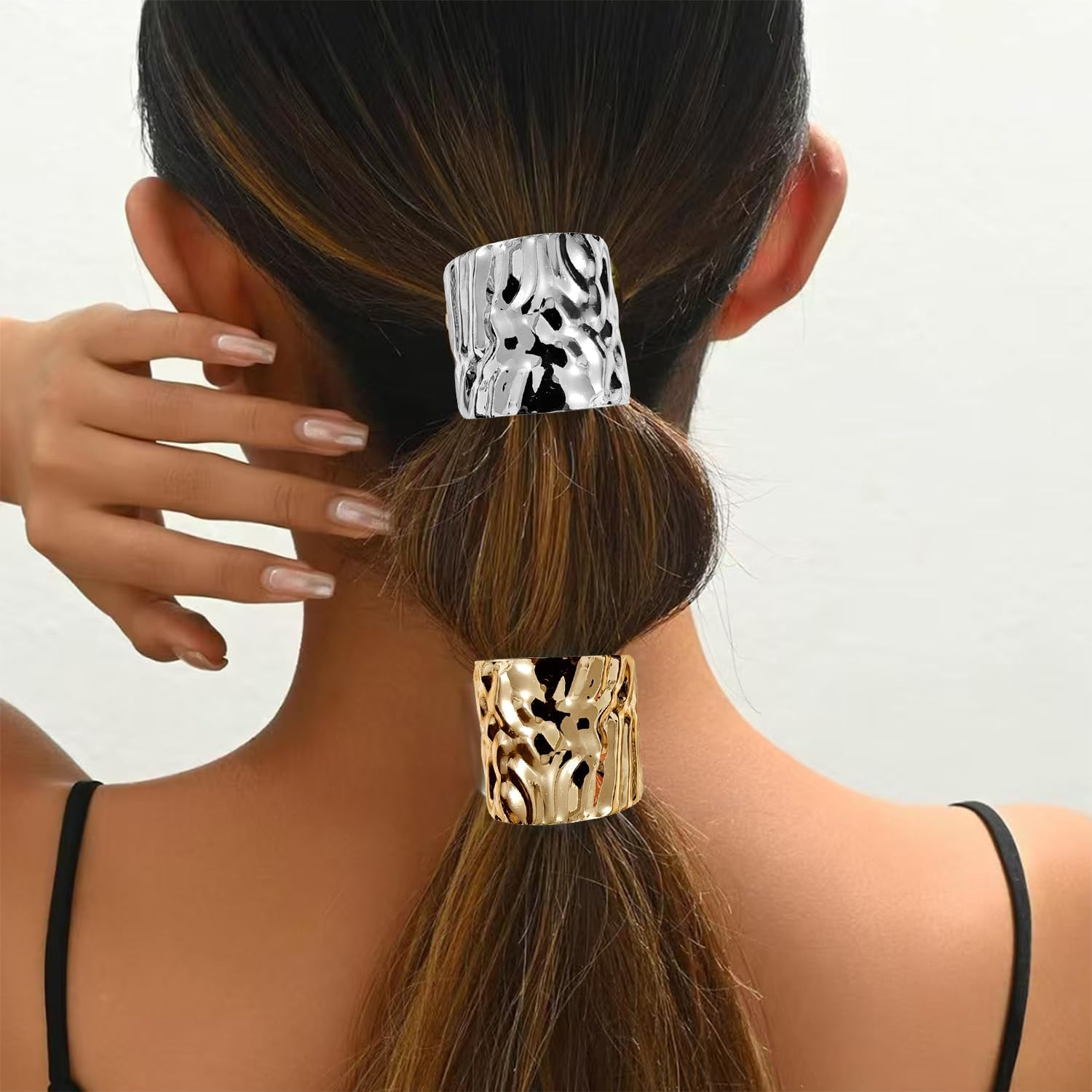 4 Pieces Metal Hair Accessories, Simple and Fashionable Hair Accessories, Geometric Design Hair Accessories, Women'S Hair Accessories, Accessories for Hairstyle Decoration. image number 4