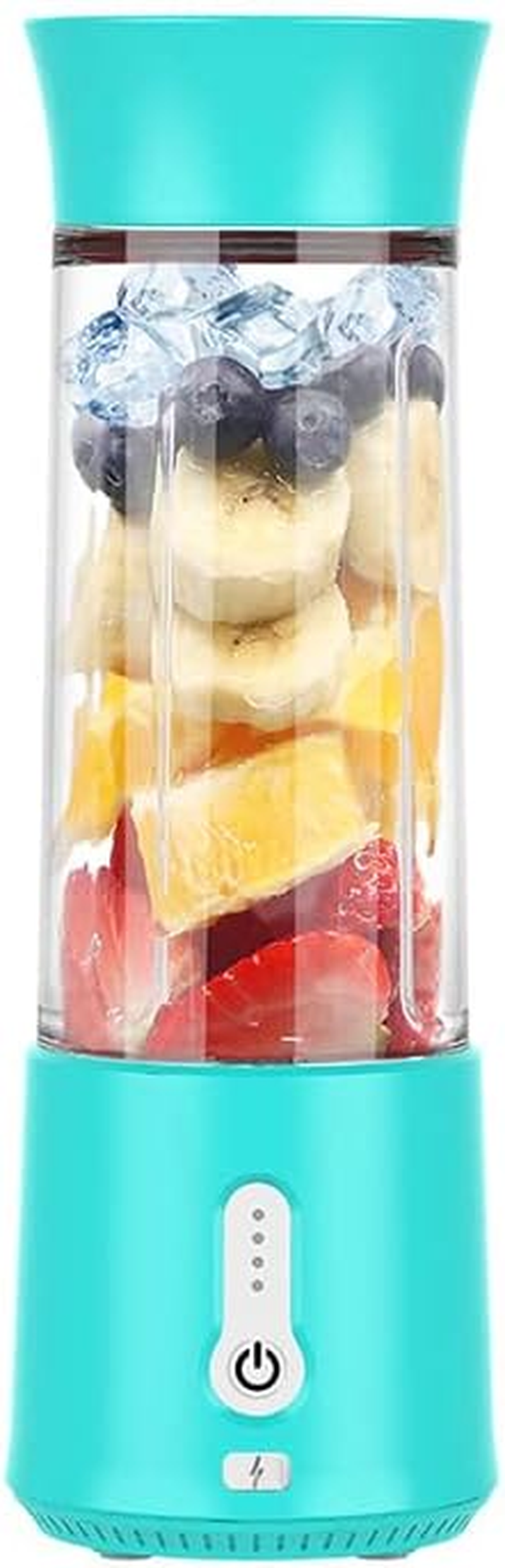 AIMALL Portable Juice Blender Electric Fruit Juicer Smoothie Mini Blender with USB Rechargeable 3D 6-Blades, 18Oz (500Ml), Bpa-Free, Self-Cleaning, Compact for Travel & Home Use