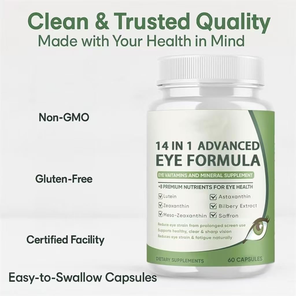 Ever-Vision-14-And-1 Advanced Eye with Lutein, Zeaxanthin, for Vision,1Pcs