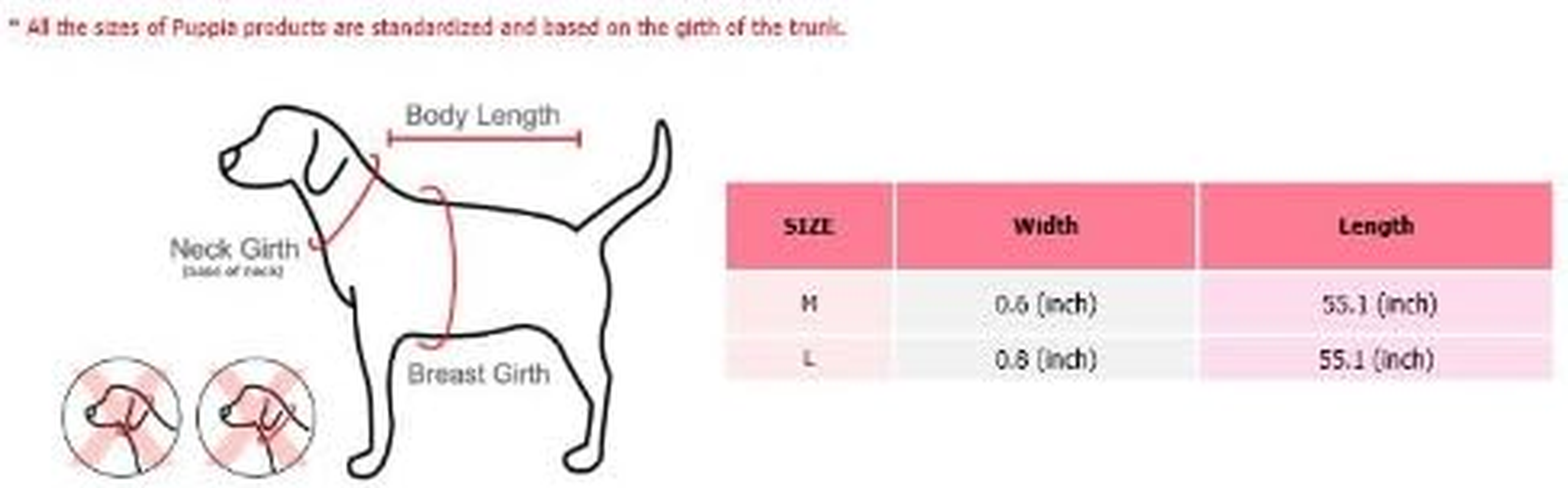 Puppia Authentic Junior Lead, Medium, Black image number 2