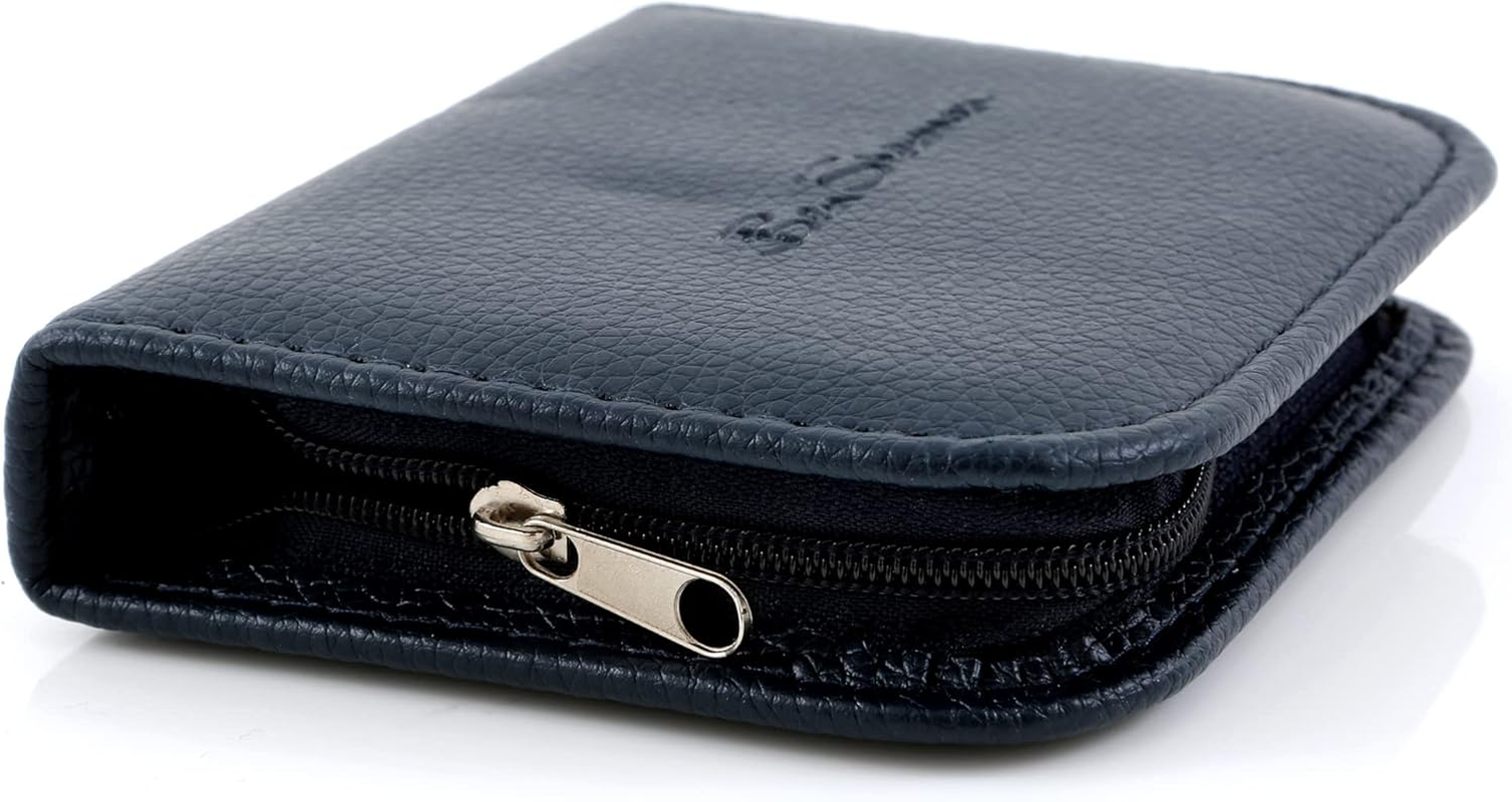 Ben Sherman Nail Clippers for Men Travel Size Nail Clipper Set, 5 Pcs Mens Nail Grooming Kit Includes Nail Clippers, Scissors, Tweezers and Leather Traveling Case image number 2