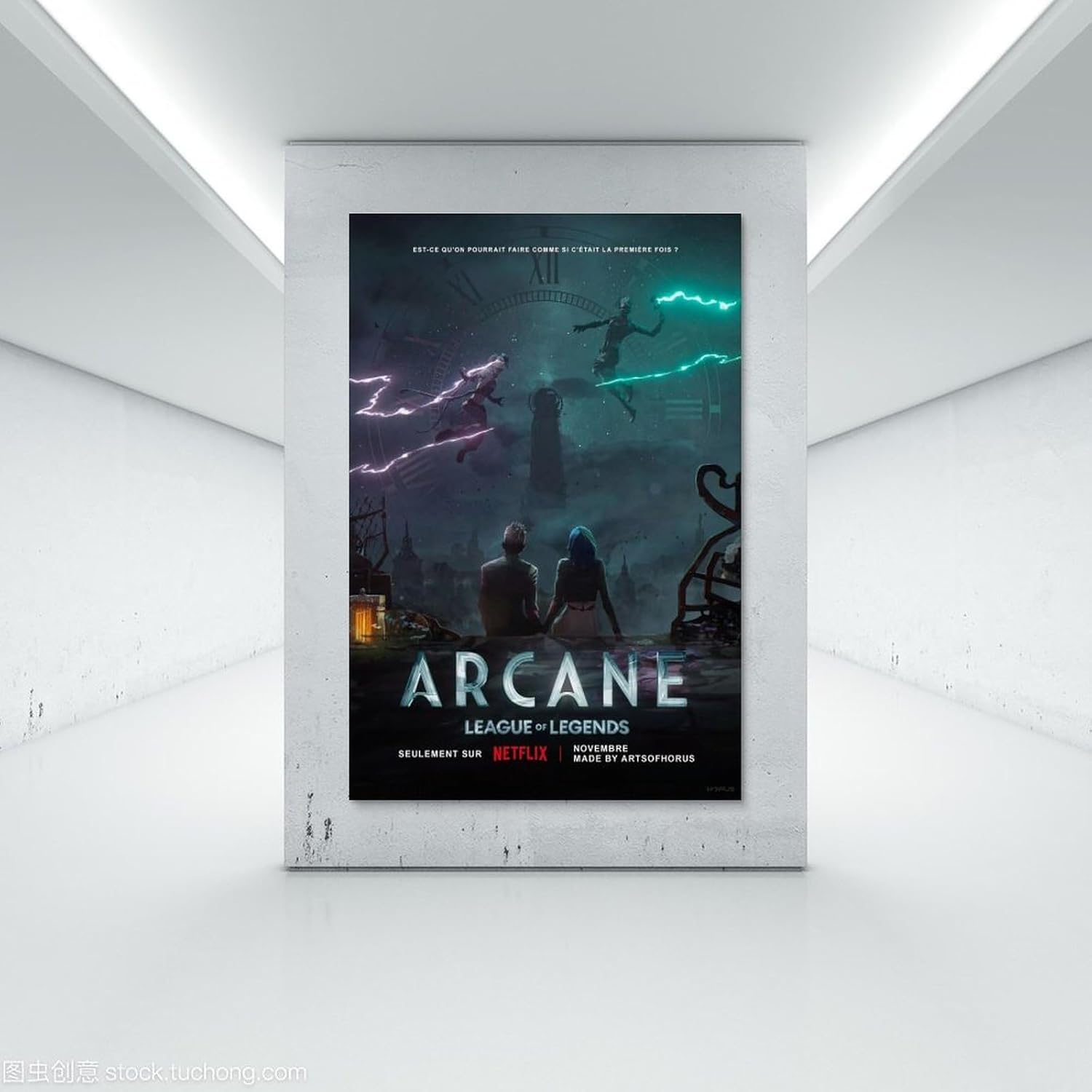 Anime Arcane Poster Poster Canvas Painting Wall Art Picture Home Decor Print for Bedroom Living Room Dorm Study Bar Office 24X36Inch(60X90Cm) image number 5