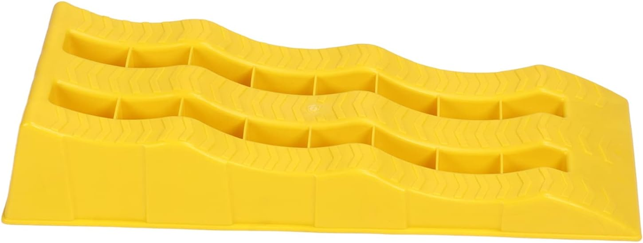 Camper Leveler, Yellow 3 Stage 1 Pair Strong Weight Bearing Easy Clean Trailer Wheel Chocks for Caravan image number 4