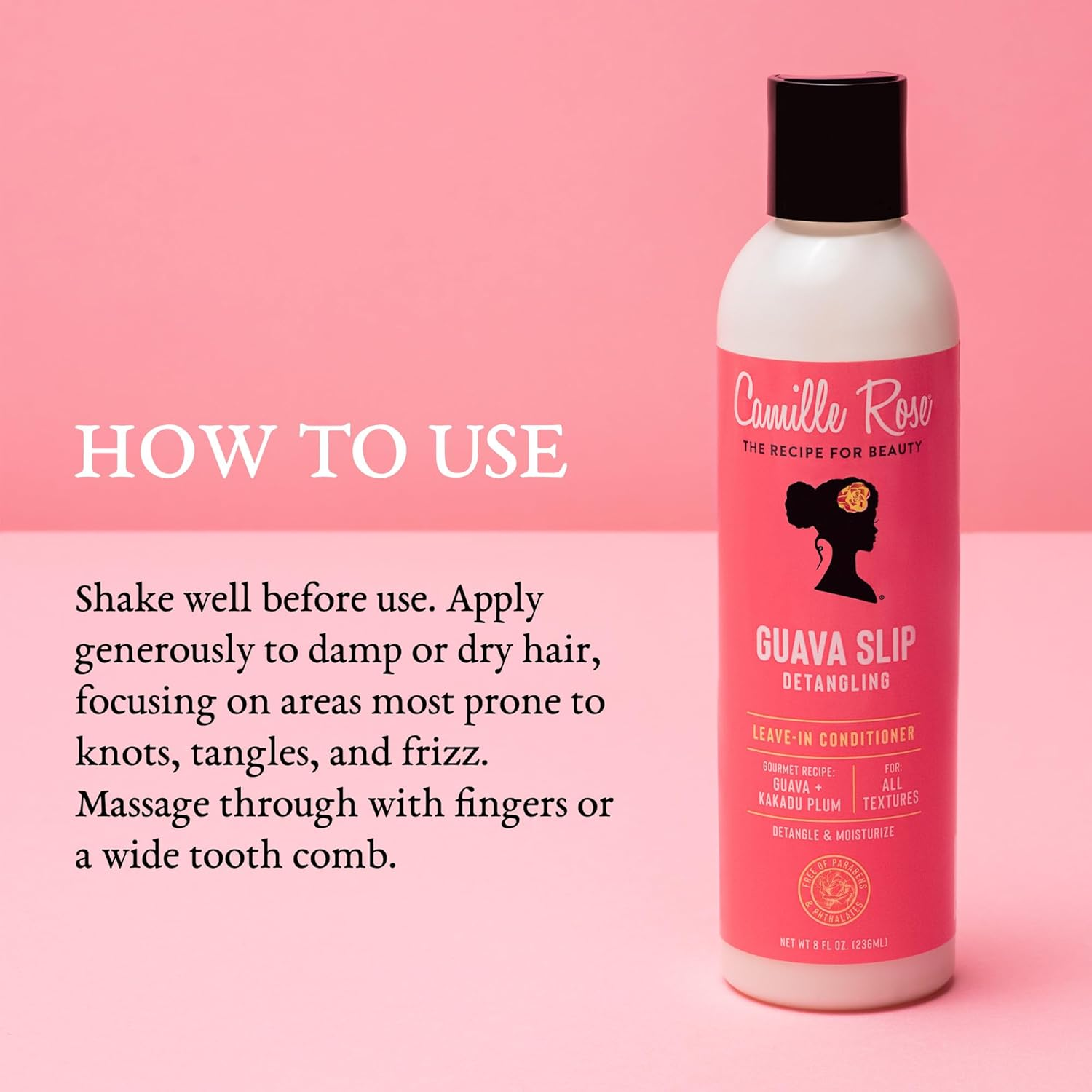 Camille Rose Guava Slip Leave-In Conditioner 236Ml(8Oz) image number 5