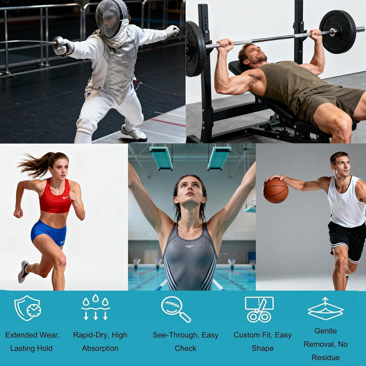 Hydrocolloid Roll 5Cm X 50Cm - Waterproof,Flexible Self-Adhesive Patches for Skin Care,Cut-To-Size Bandages, Highly Absorbent,Must-Have for First Aid Kits image number 4