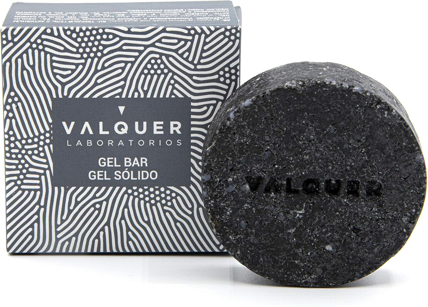 Valquer Gel Bar, Vegan, Soap-Free, Plastic-Free, Sulfate-Free, Ecological - 50 G (Active Carbon) image number 4