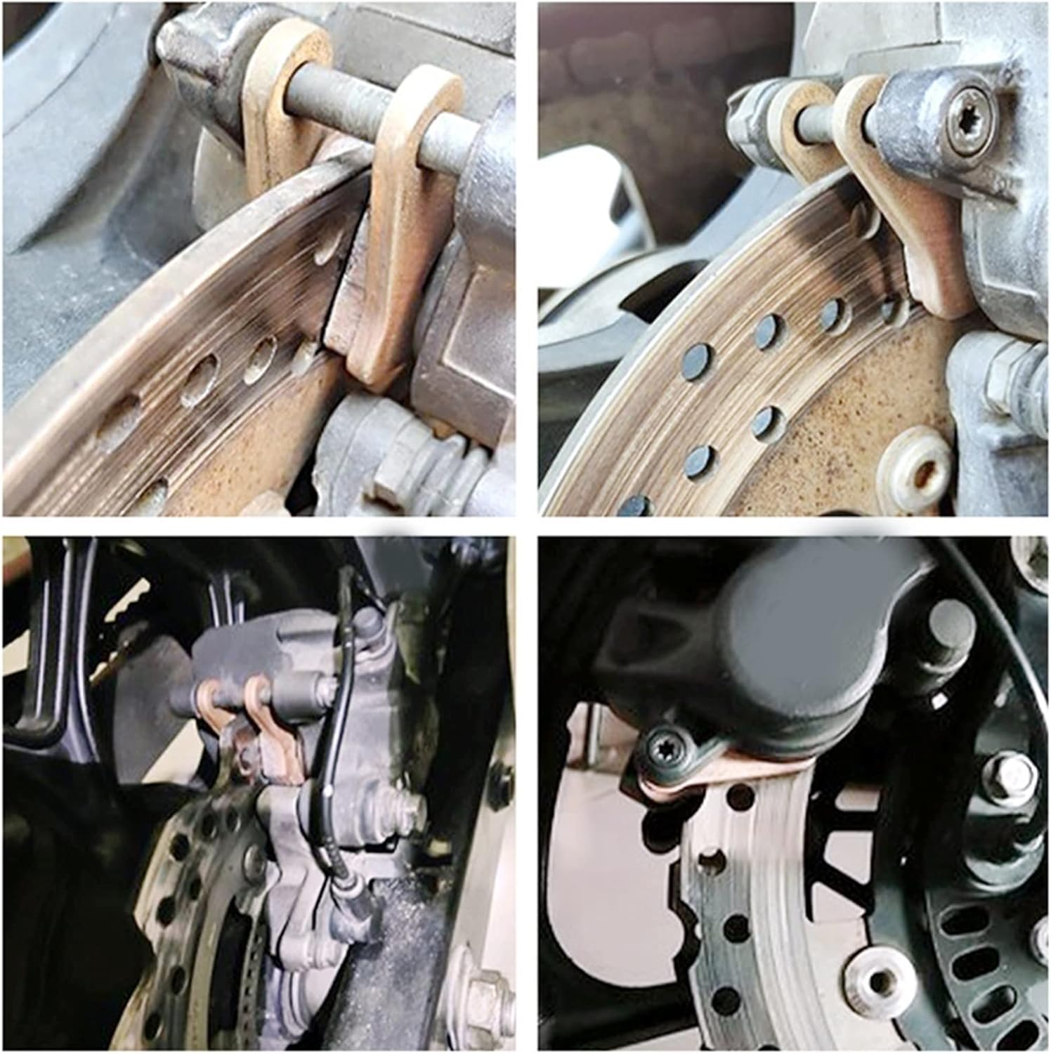 Motorbike Front Rear Brake Pads Disc for Indian Scout Bobber Twenty Scout Bobber Twenty 2019 2020 2021 Braking (Color : 1Pair Copper Rear) image number 4