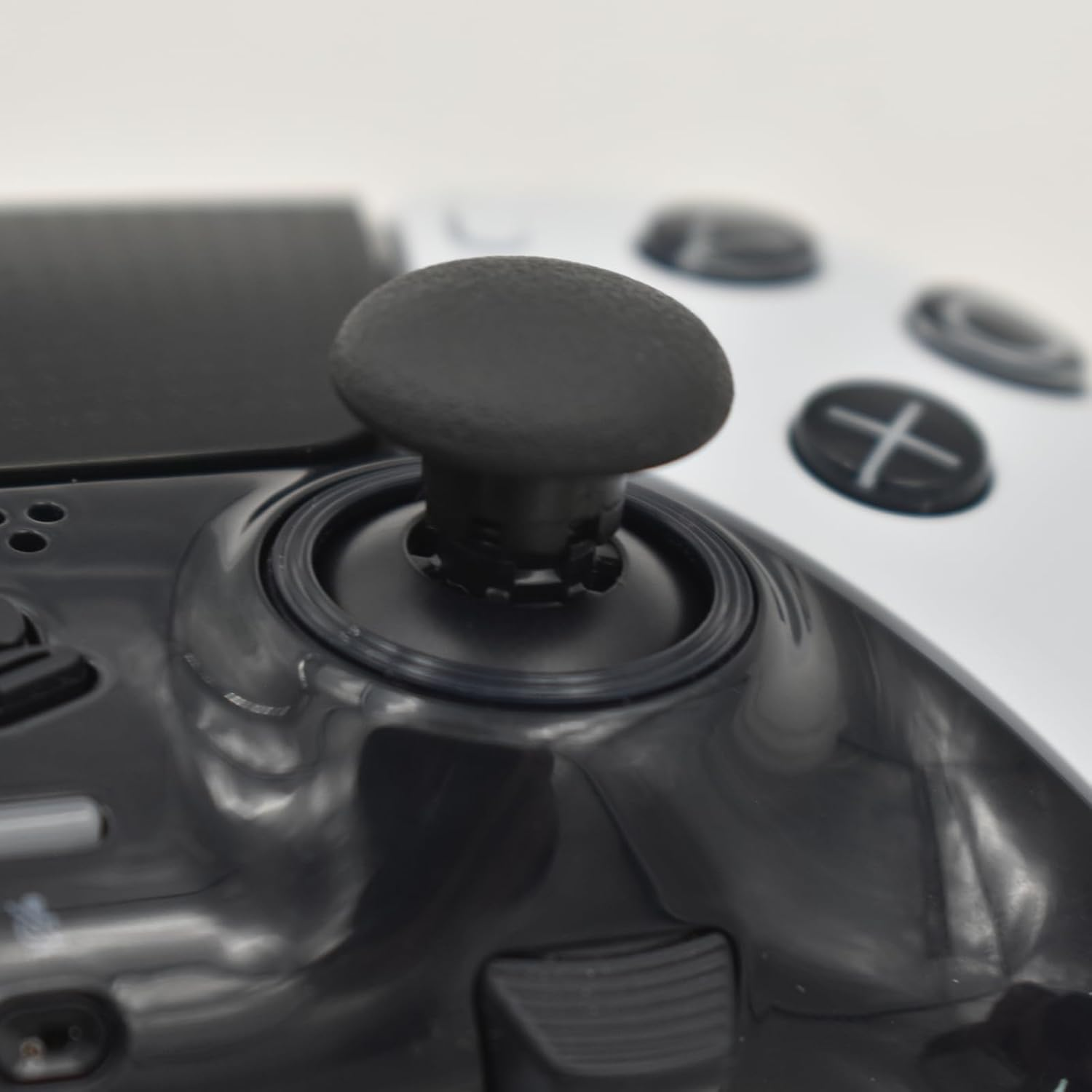 Thumbsticks for PS5 Edge Controller, Thumbsticks Paddles Replacement for PS5 Dualsense Controller, 6 in 1 Accessories Parts for PS5 Dualsense Edge Controller Analog Joystick Repair Kit (Black) image number 1