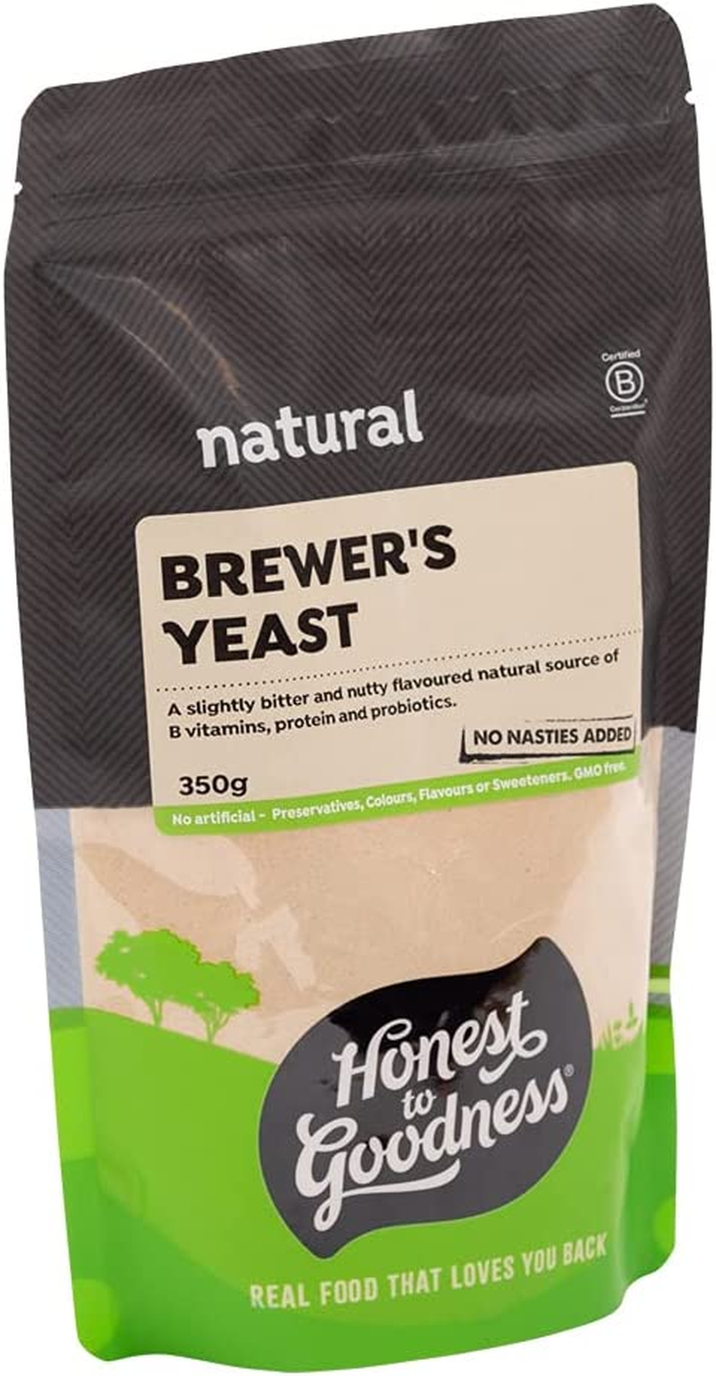 Honest to Goodness, Brewers Yeast, 350G - Natural Source of Essential Nutrients. Gut Health and Digestion. Versatile Ingredient to Support Well-Being.
