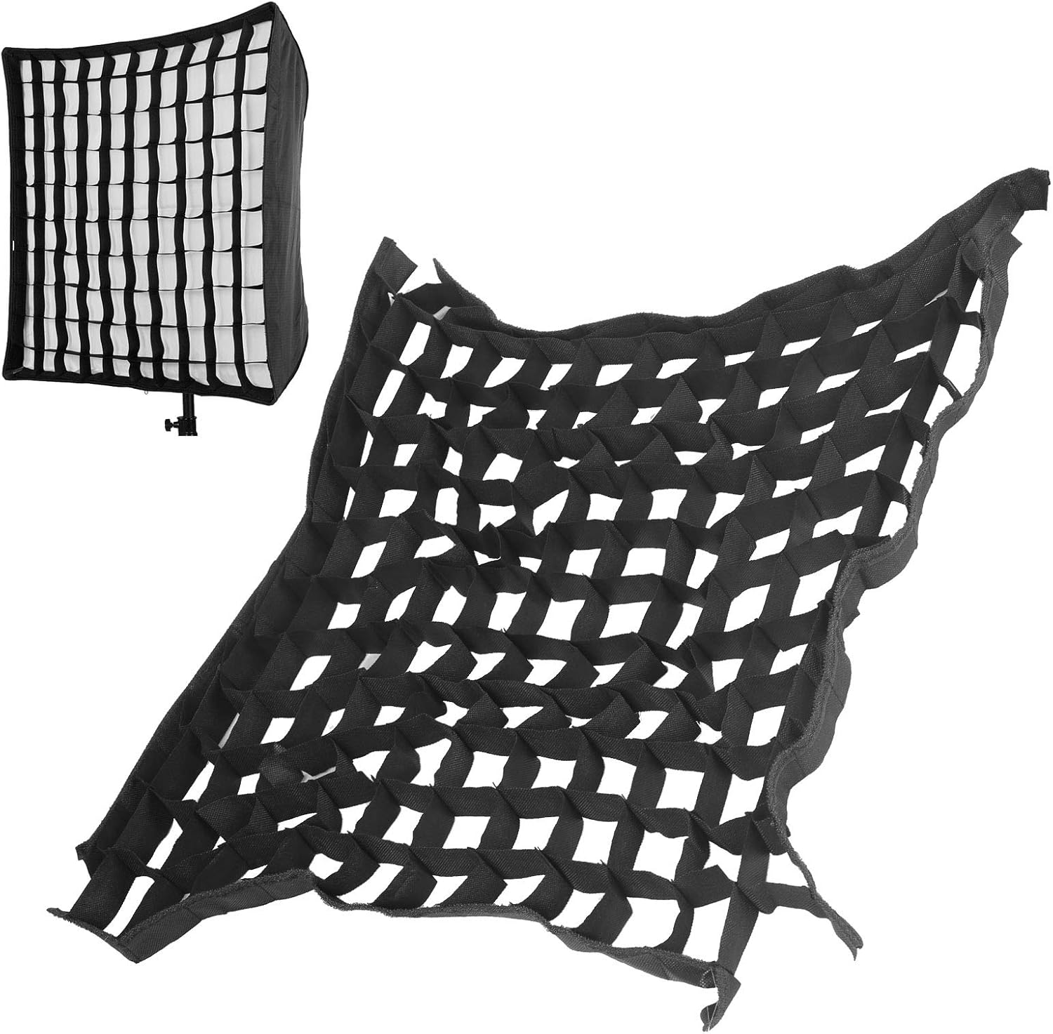 Soft Light Grid for Softbox with Grid Function, 60 X 60 Cm Large Nylon Softbox Cell Grid. for Highlighting Objects, Creative Portraits