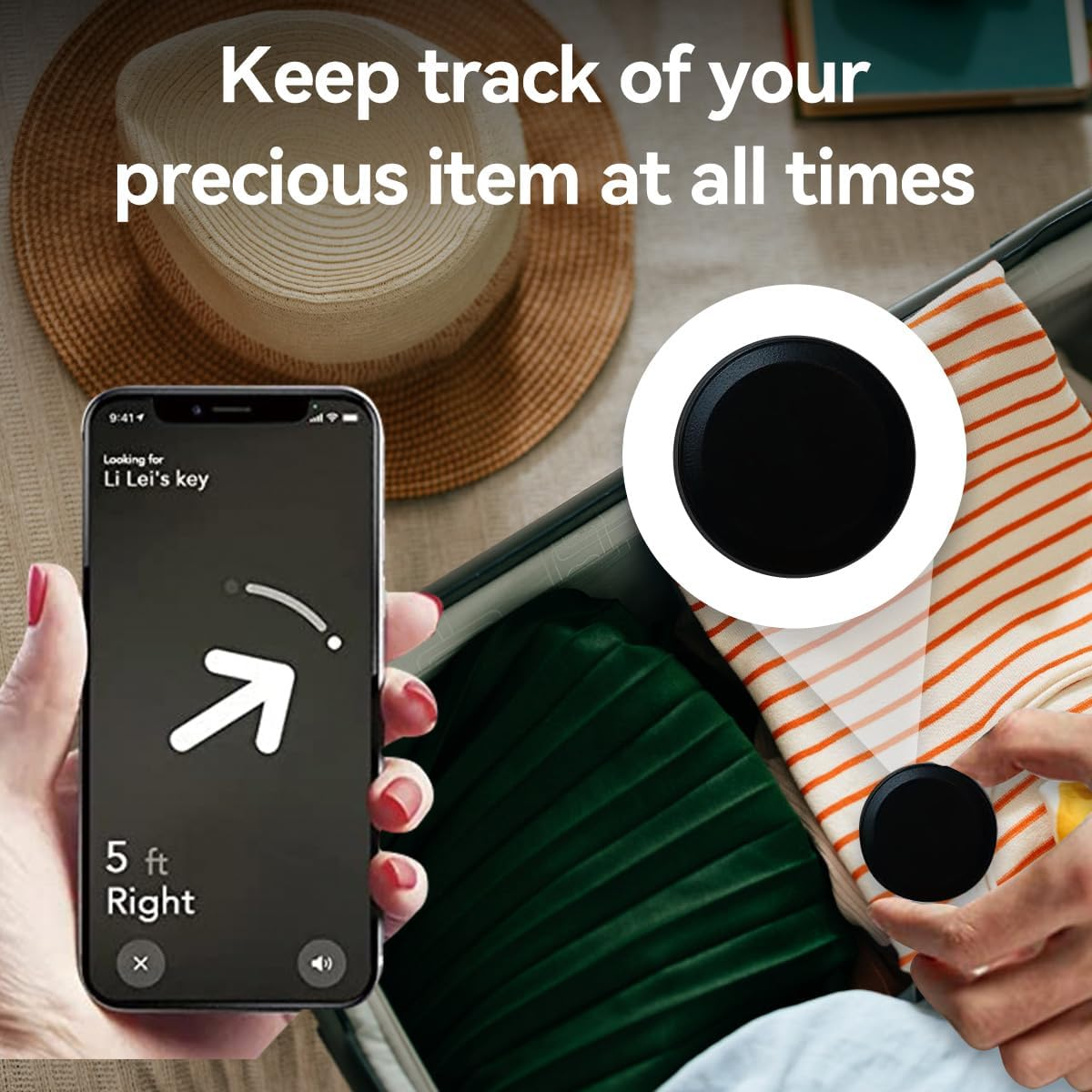 [2-Pack] T Tersely IPX8 Waterproof Airtag Holder Case Cover with Ultra Adhesive Sticker - Mount for Bike, Wallet, TV Remote, Drone, Camera, Luggage & More (Black)